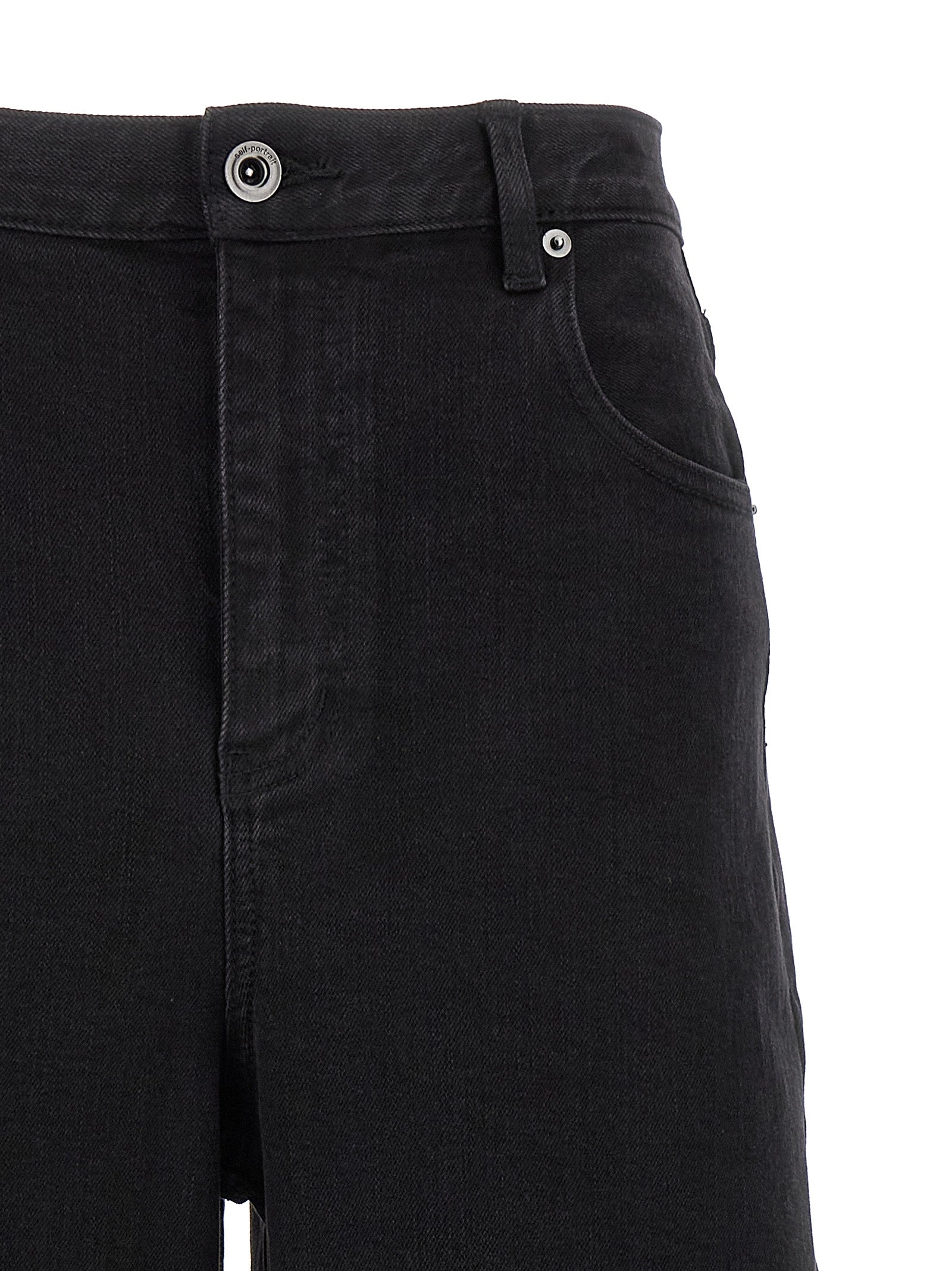 Self Portrait Women 'Black Barrel Leg' Jeans SELF-PORTRAIT