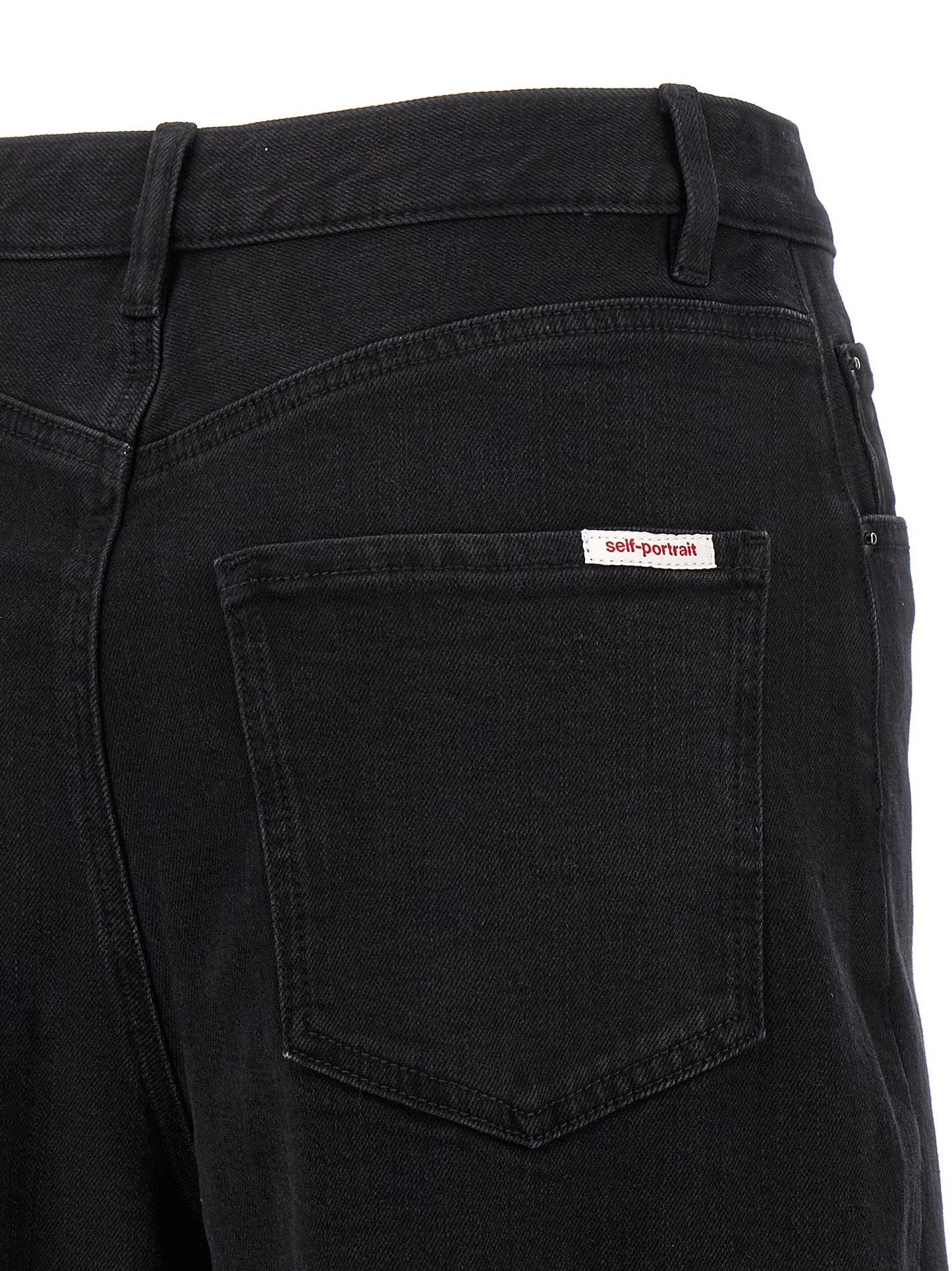 Self Portrait Women 'Black Barrel Leg' Jeans SELF-PORTRAIT
