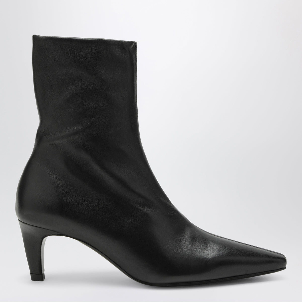 Jude Black Cave Ankle Boots In Leather Women Jude