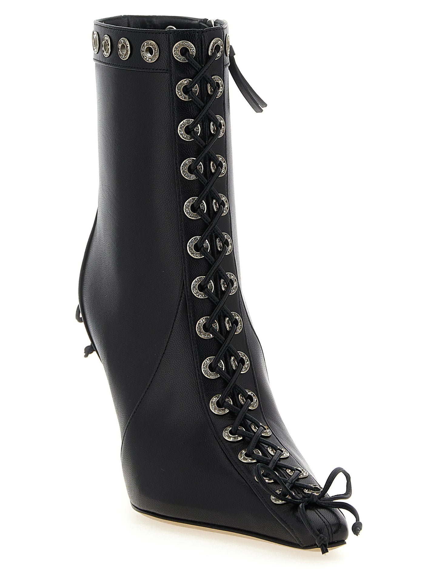 Mach & Mach Women 'Crystalized Corset' Ankle Boots