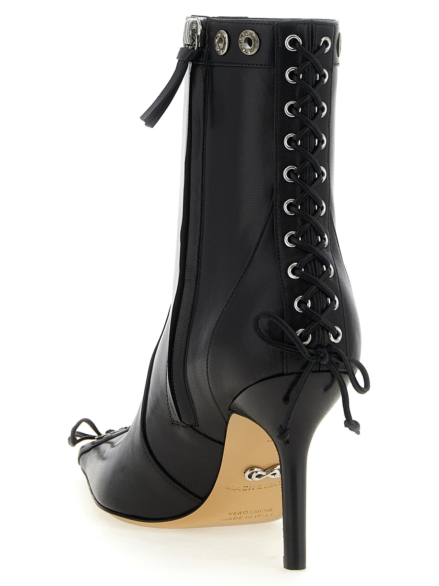 Mach & Mach Women 'Crystalized Corset' Ankle Boots