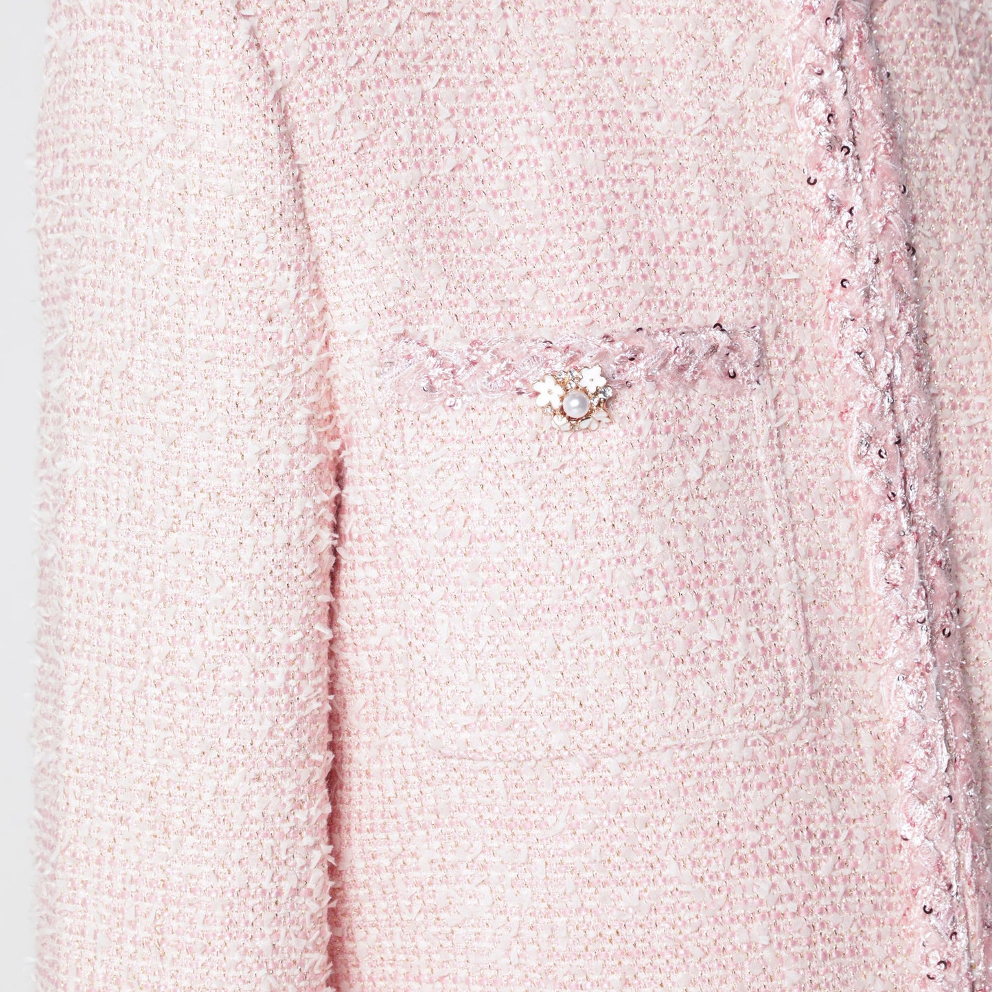 Self Portrait Pink Boucle Jacket Women SELF-PORTRAIT