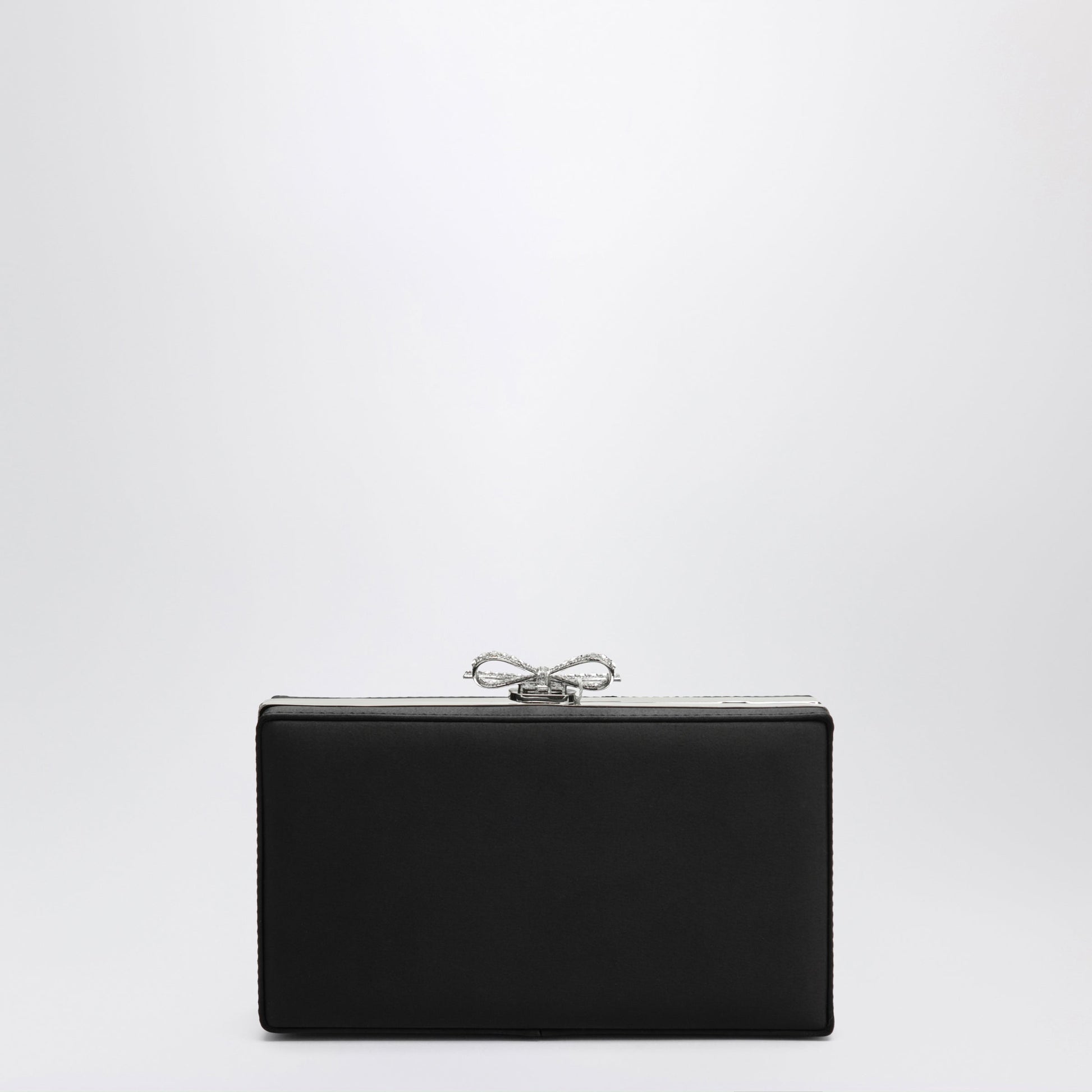 Self-Portrait Silver Crystal Mesh Clutch Bag Women SELF-PORTRAIT
