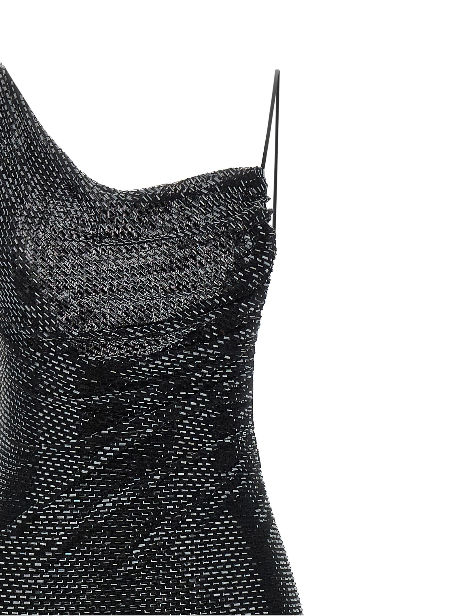 Self Portrait Women 'Black Rhinestone Draped Maxi' Dress SELF-PORTRAIT