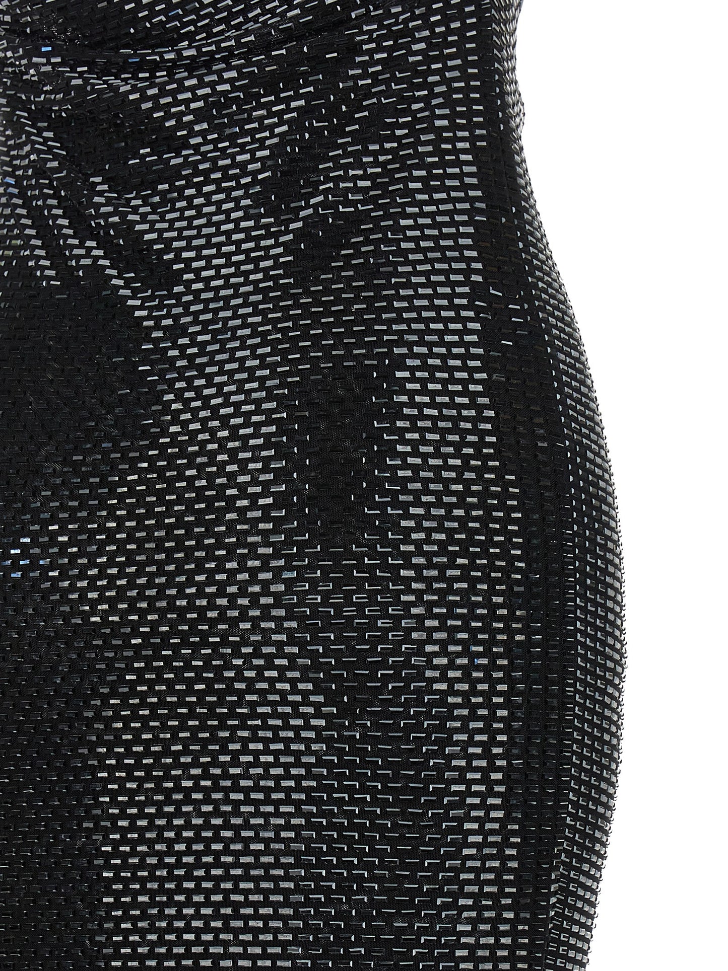 Self Portrait Women 'Black Rhinestone Draped Maxi' Dress SELF-PORTRAIT