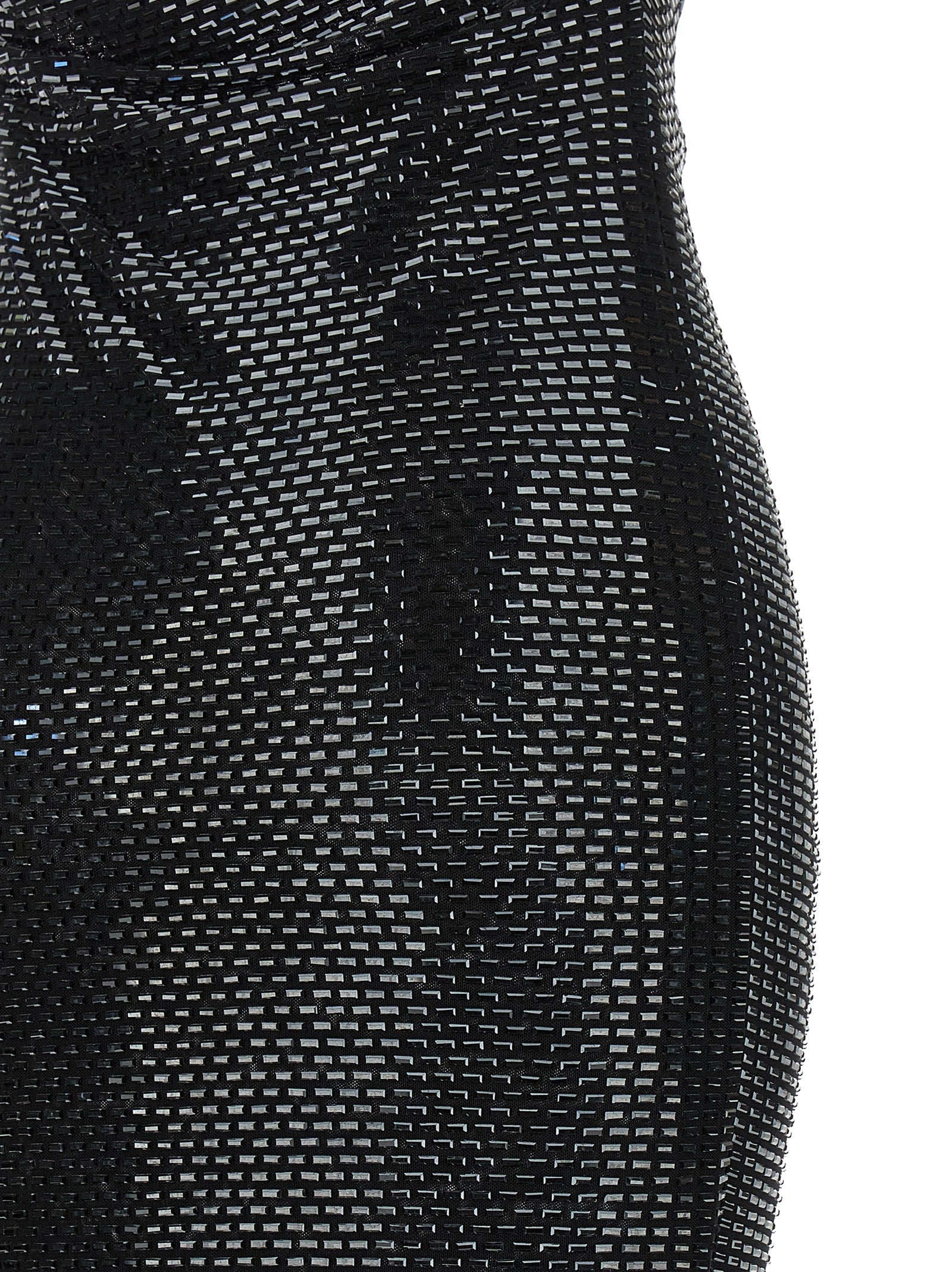 Self Portrait Women 'Black Rhinestone Draped Maxi' Dress SELF-PORTRAIT