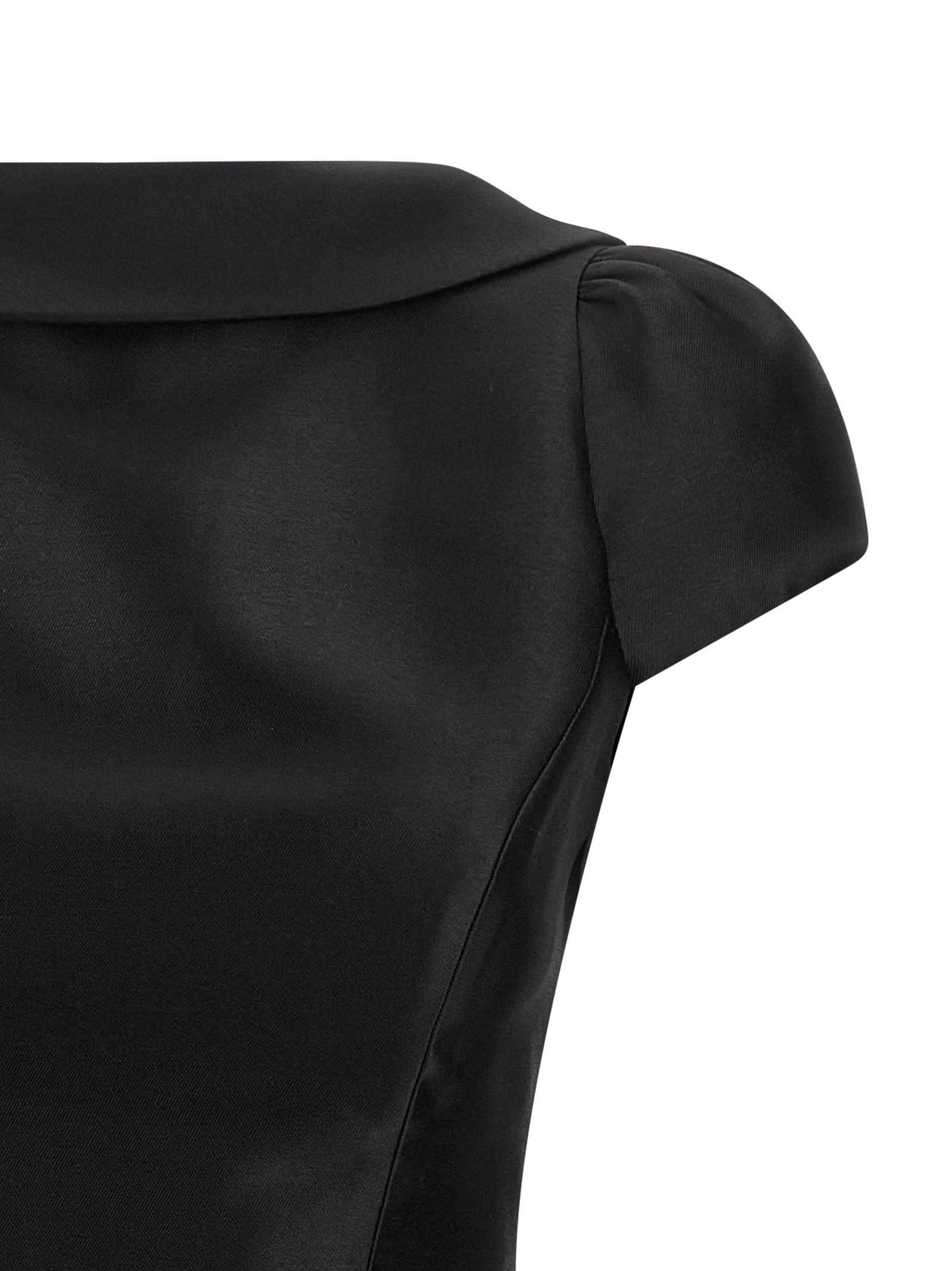 Self Portrait Women 'Black Taffetà Collared Mini' Dress SELF-PORTRAIT