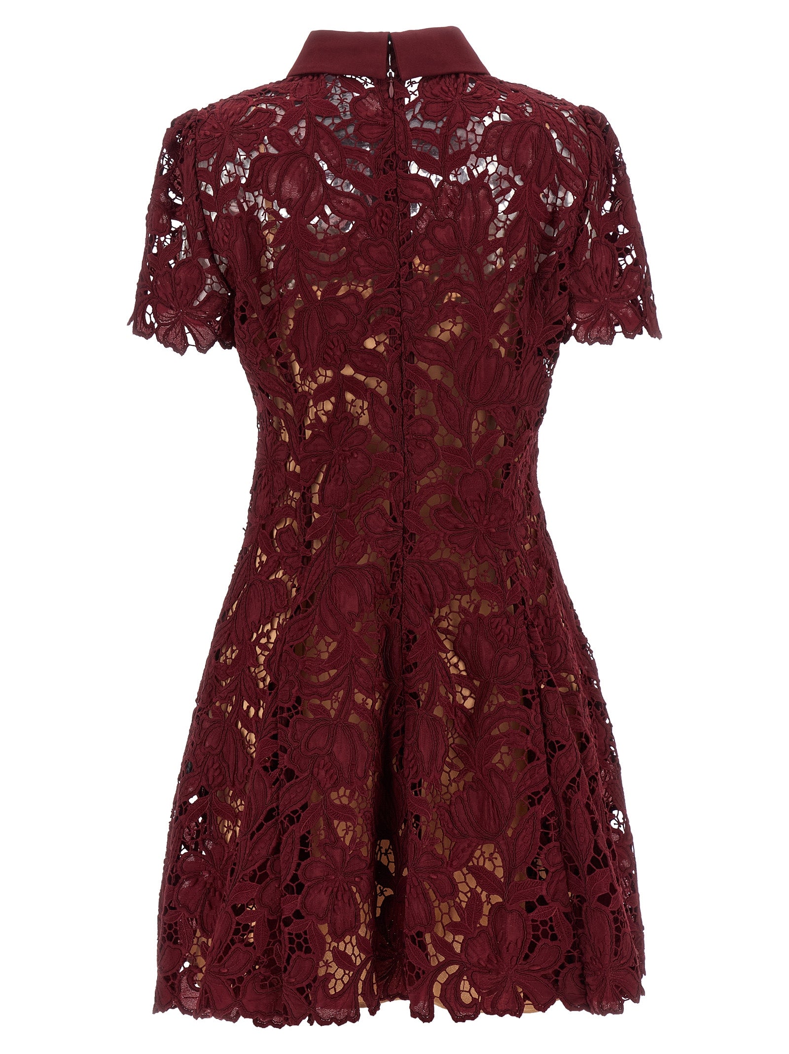 Self Portrait Women 'Burgundy Lace Mini' Dress SELF-PORTRAIT