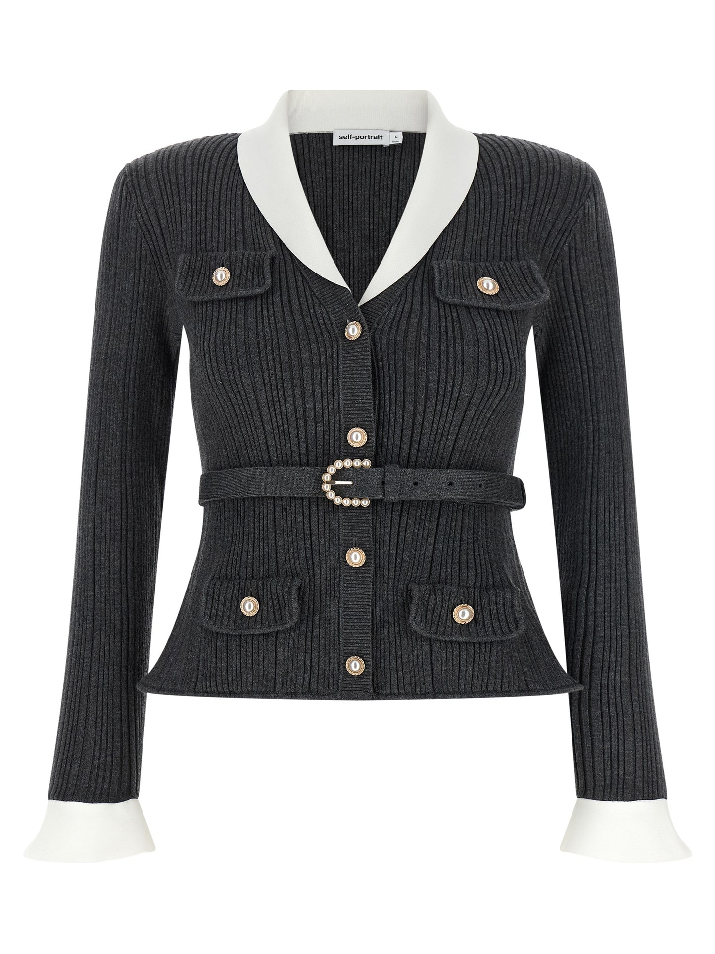 Self Portrait Women Ribbed Cardigan SELF-PORTRAIT