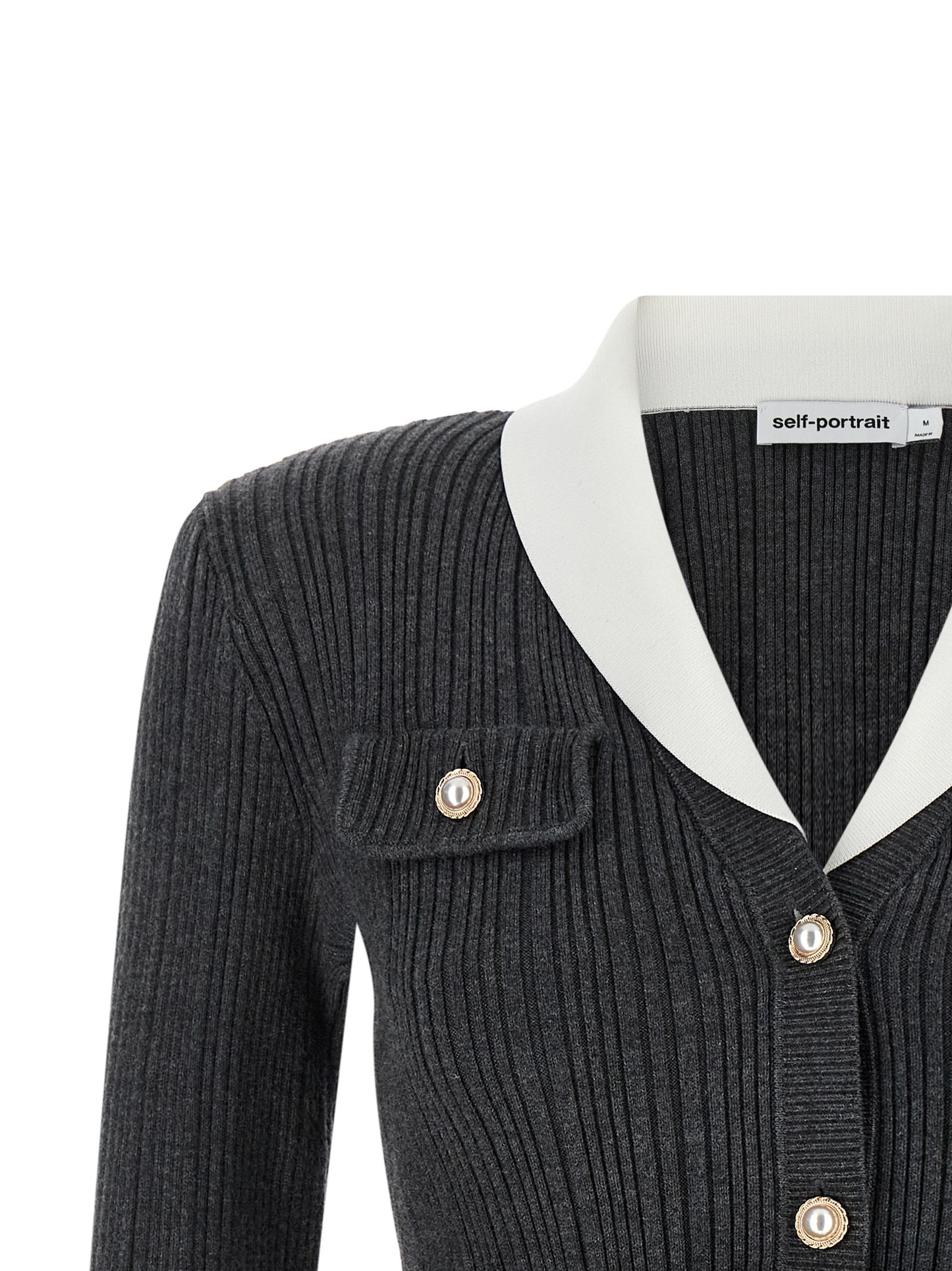 Self Portrait Women Ribbed Cardigan SELF-PORTRAIT