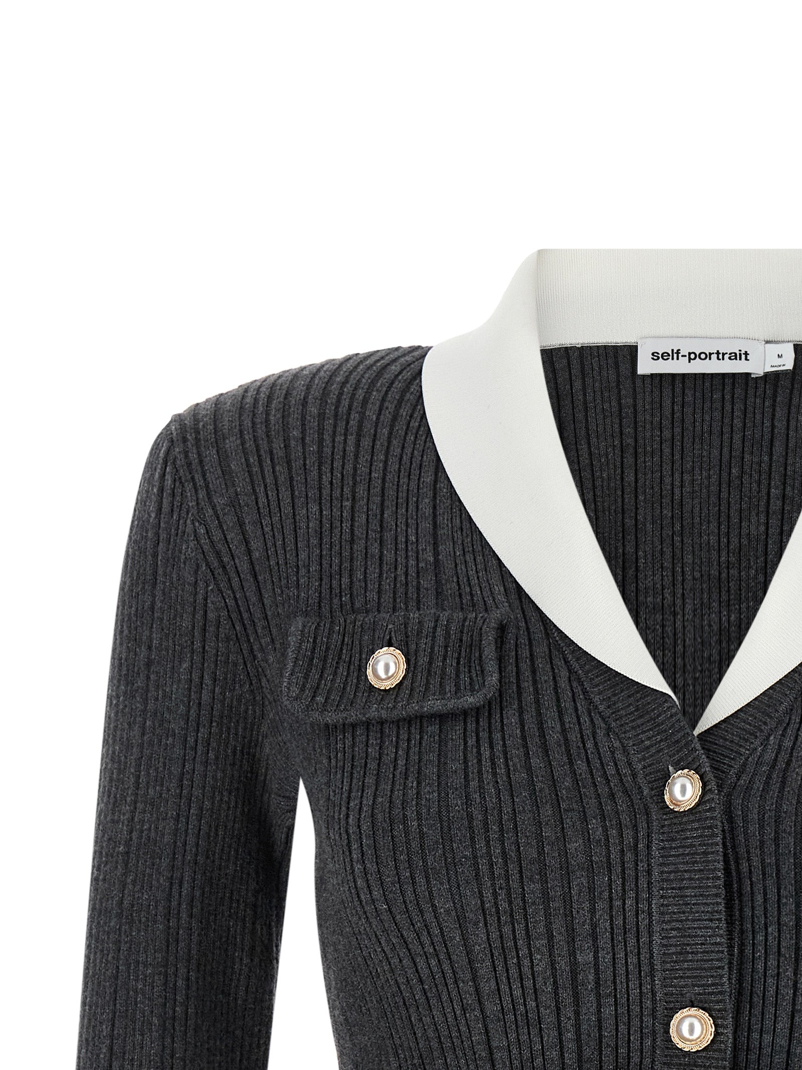 Self Portrait Women Ribbed Cardigan SELF-PORTRAIT