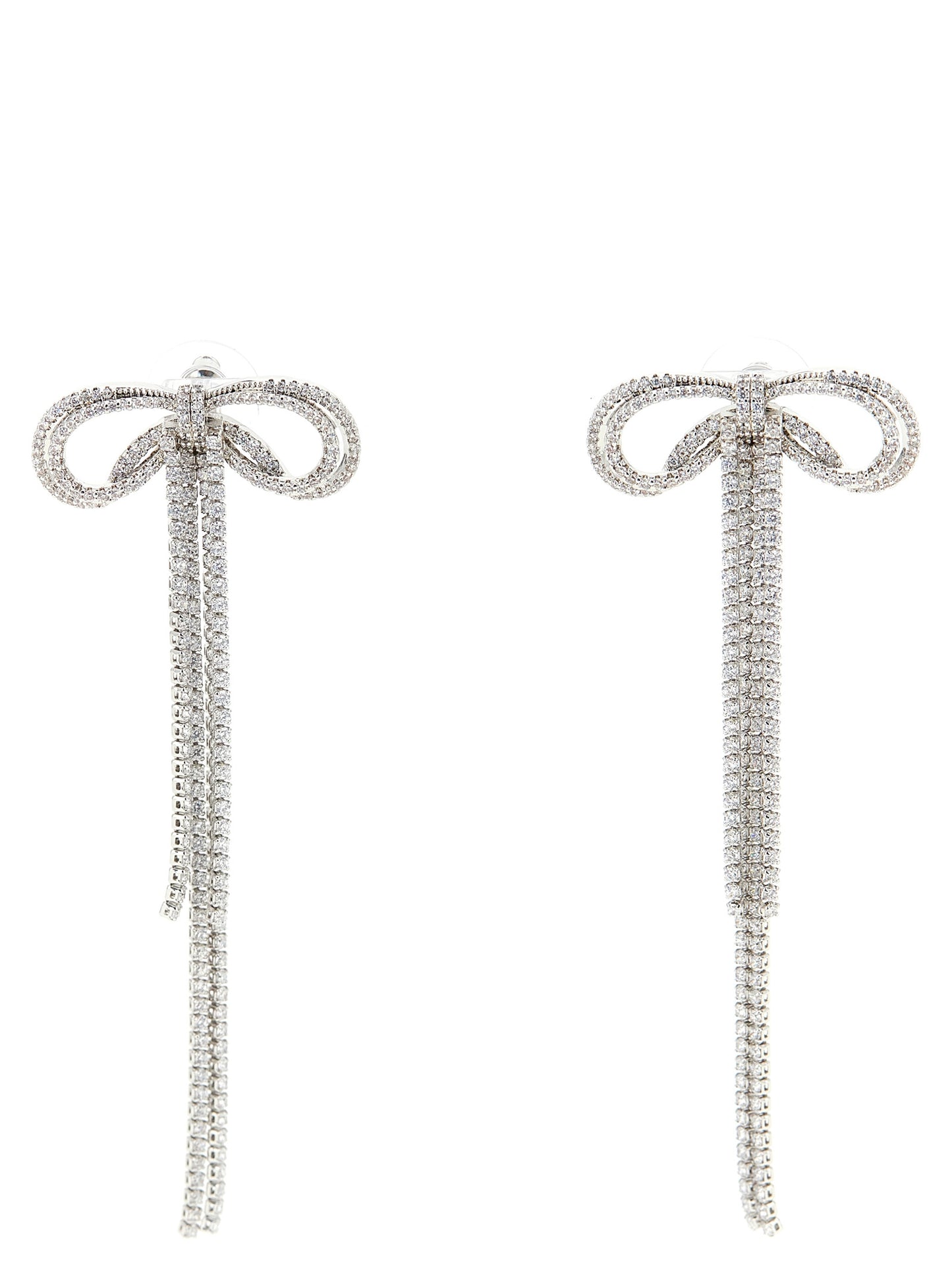 Self Portrait Women 'Double Crystal Bow' Earrings SELF-PORTRAIT