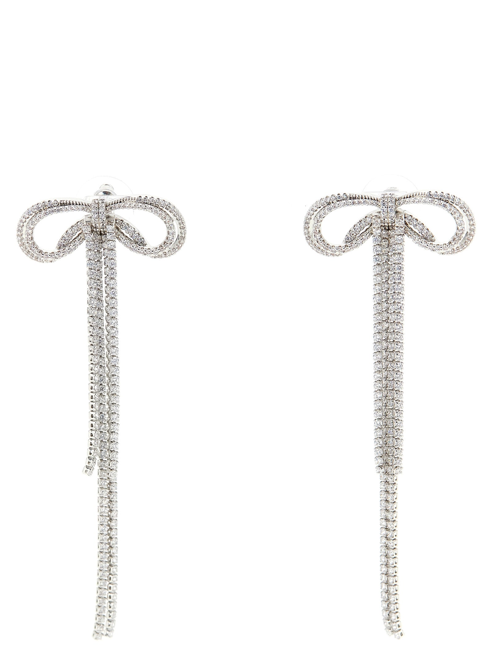 Self Portrait Women 'Double Crystal Bow' Earrings SELF-PORTRAIT