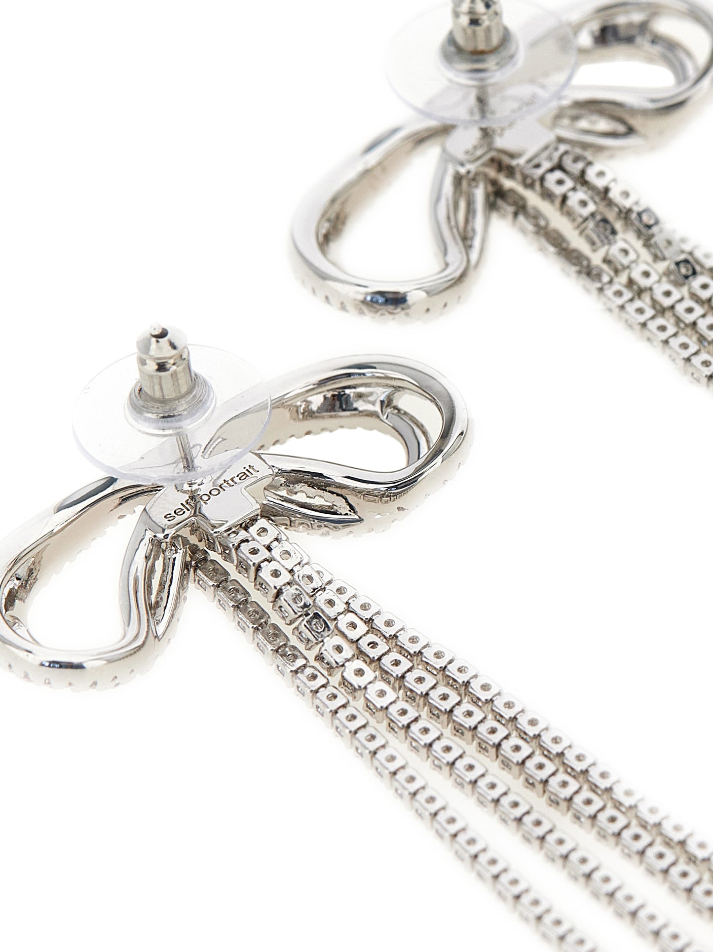 Self Portrait Women 'Double Crystal Bow' Earrings SELF-PORTRAIT