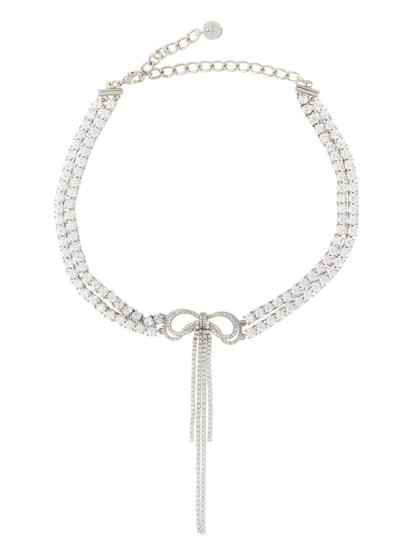 Self Portrait Women 'Double Crystal Bow' Necklace SELF-PORTRAIT