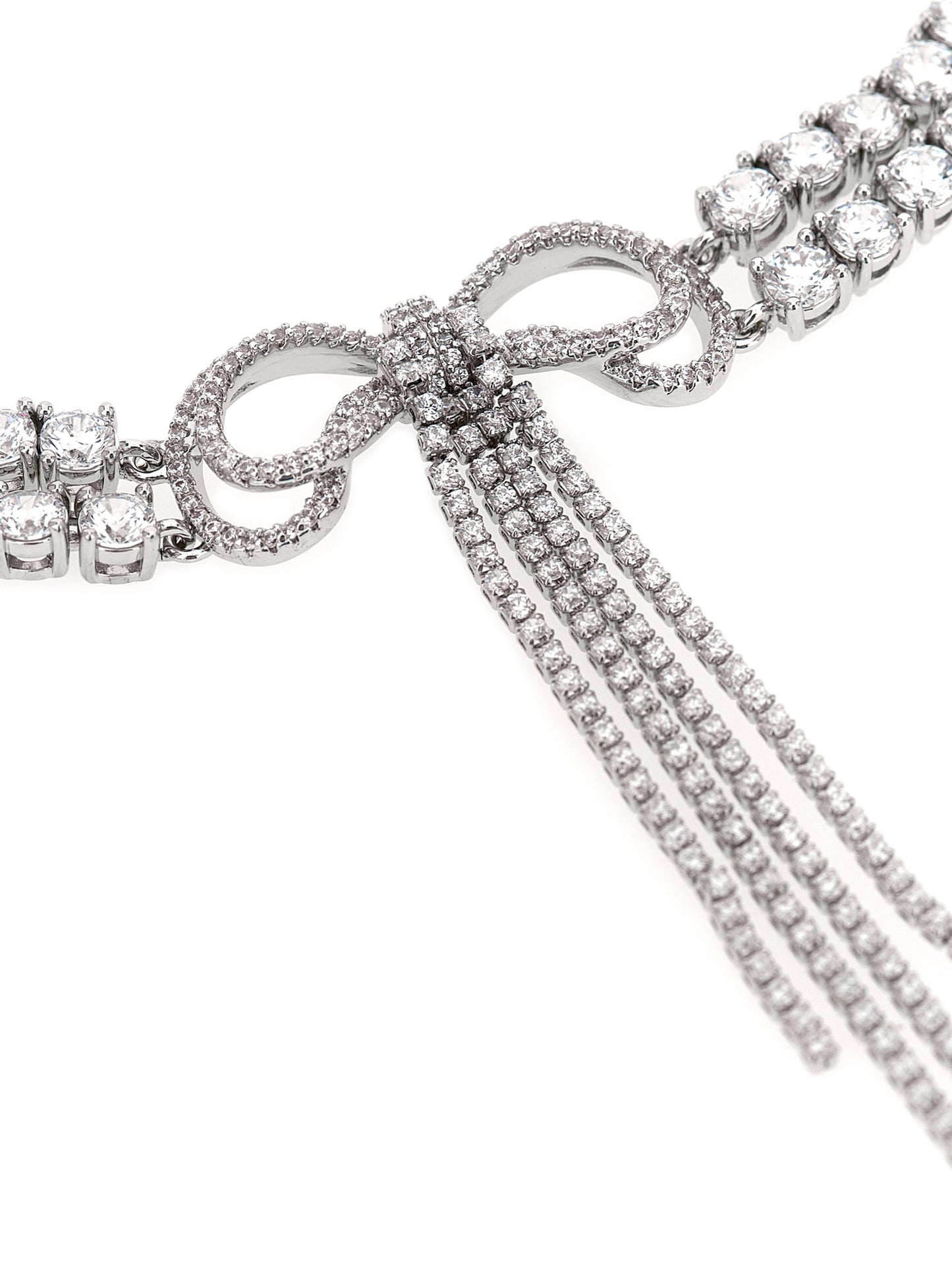 Self Portrait Women 'Double Crystal Bow' Necklace SELF-PORTRAIT