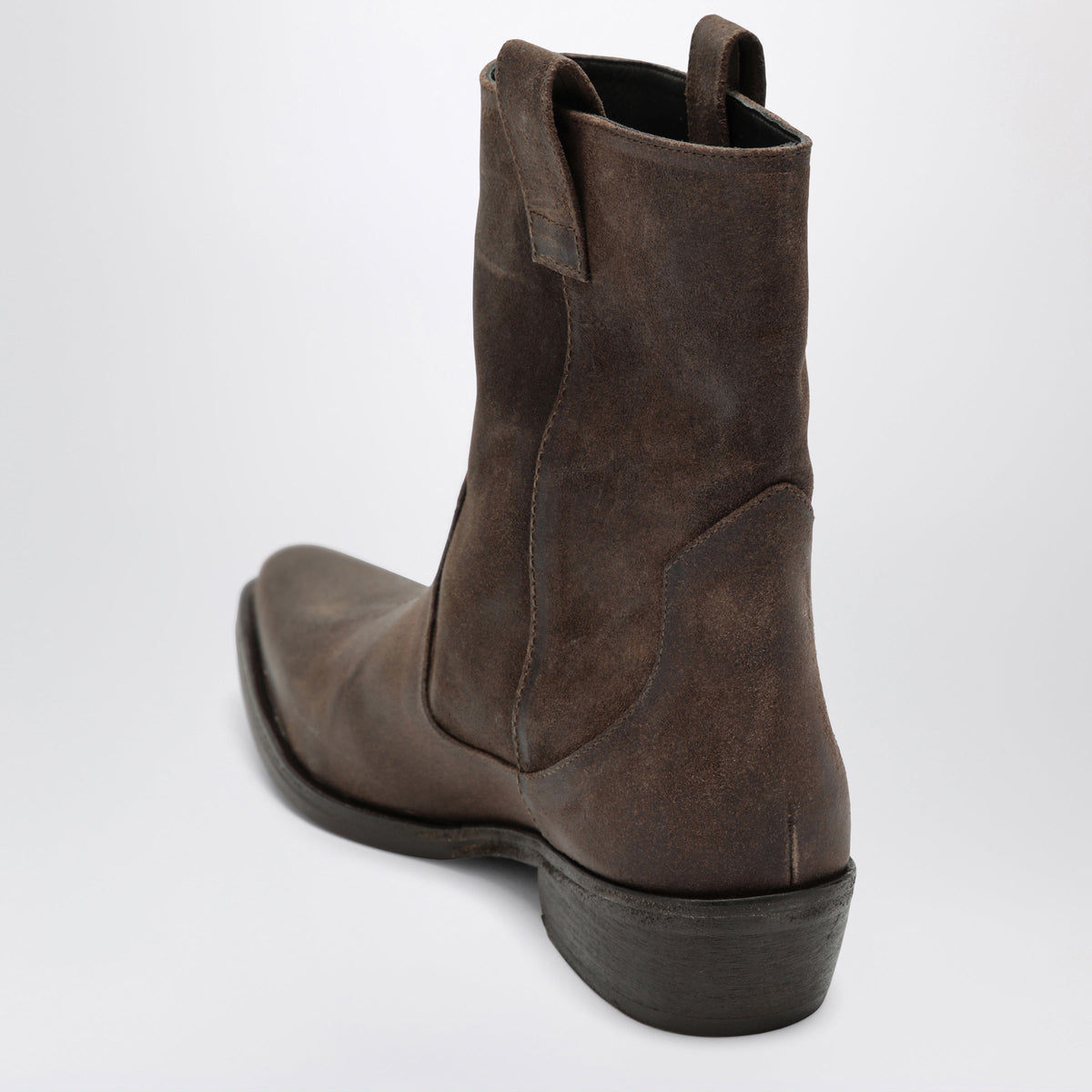Jude Dark Brown Cas Cowboy Ankle Boots Women Jude