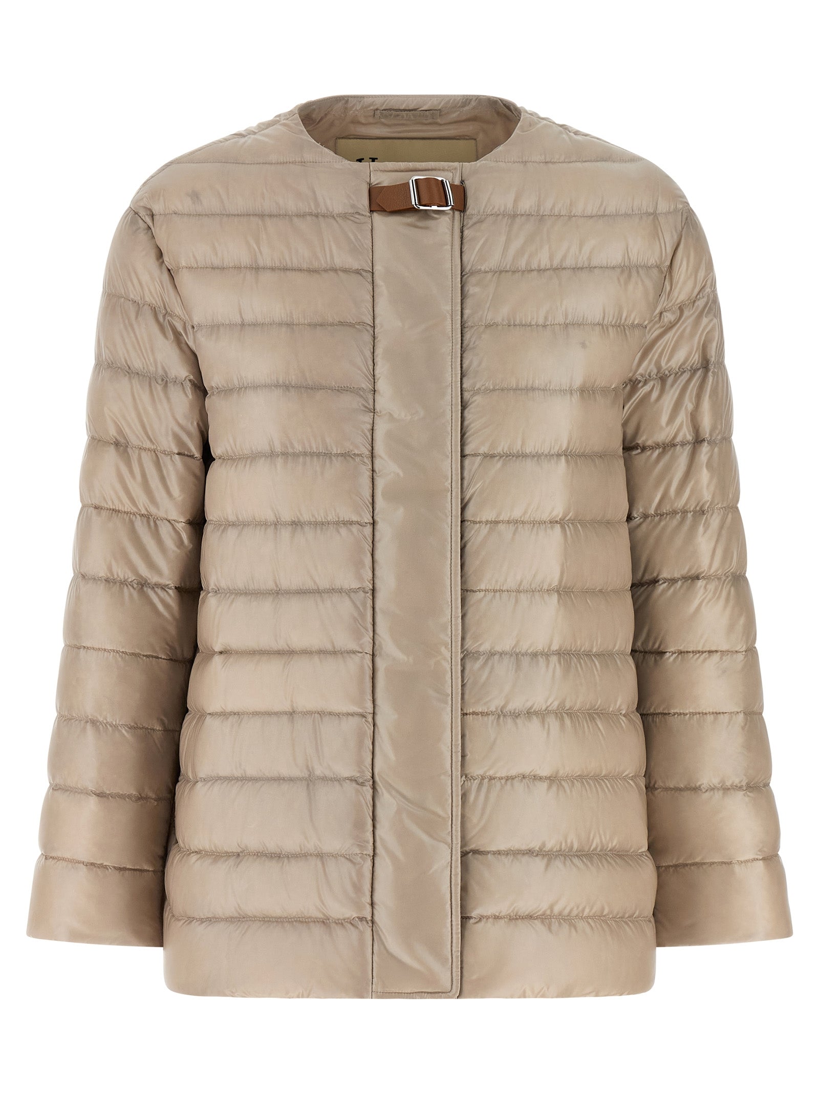 Herno Women Leather Strap Down Jacket HERNO