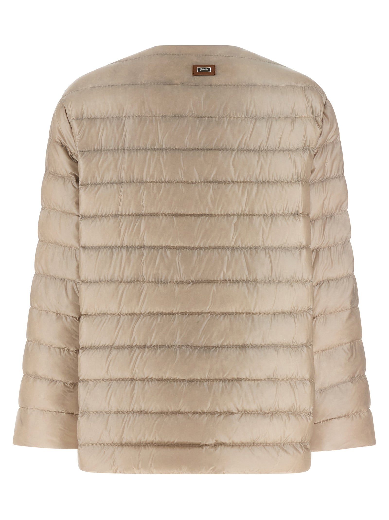 Herno Women Leather Strap Down Jacket HERNO
