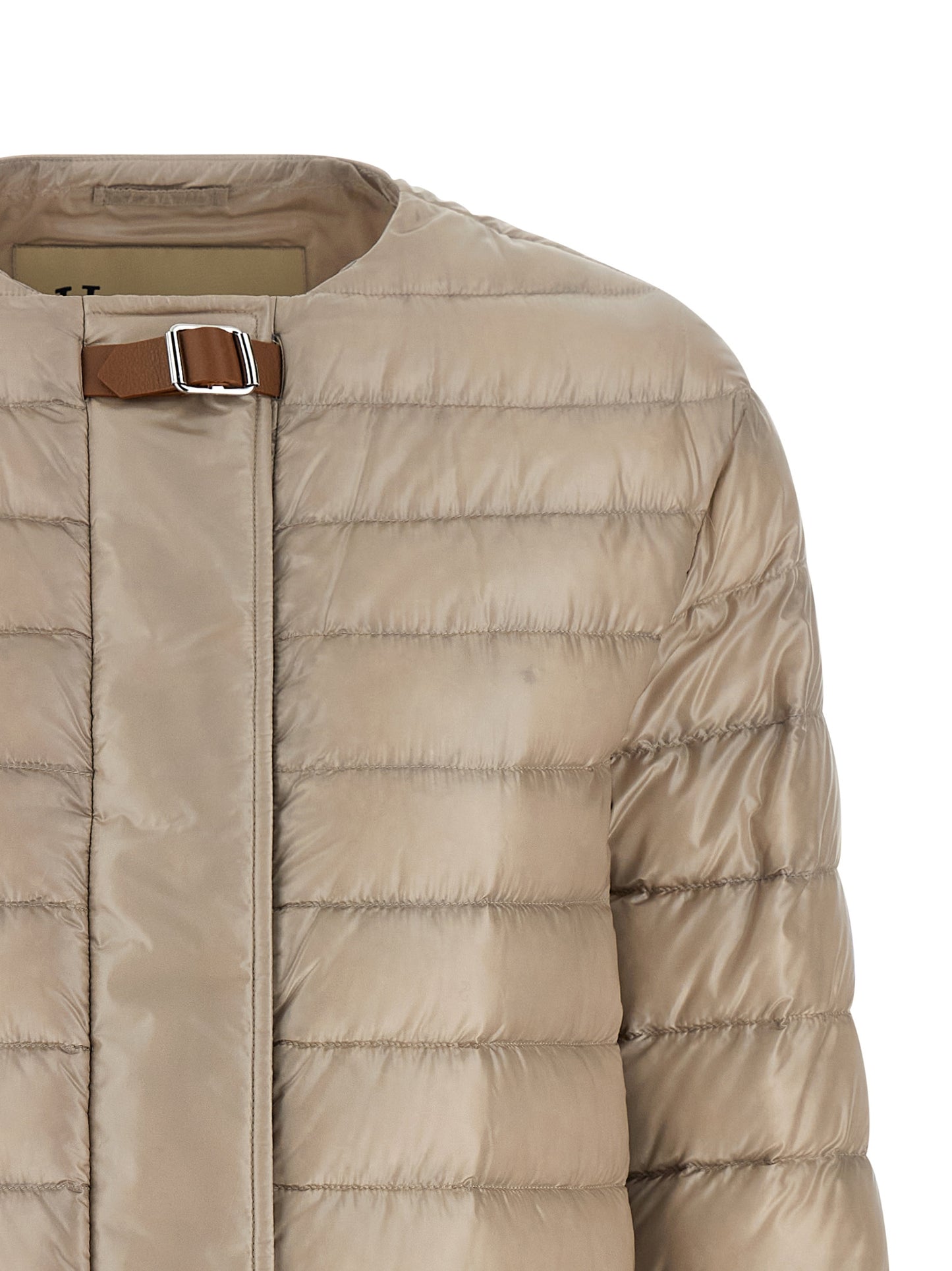 Herno Women Leather Strap Down Jacket HERNO