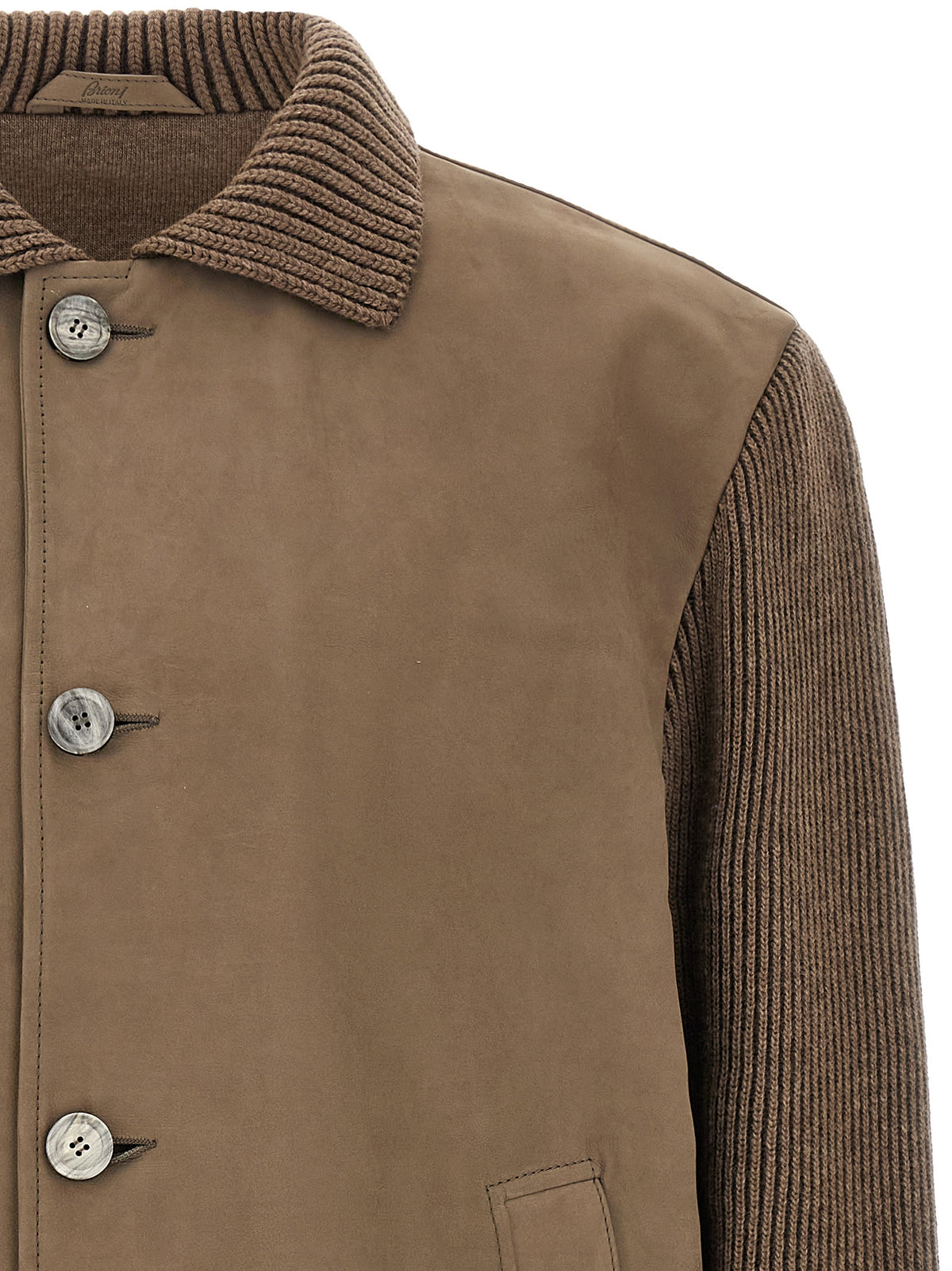 Brioni Men Brown Hybrid Jacket BRIONI