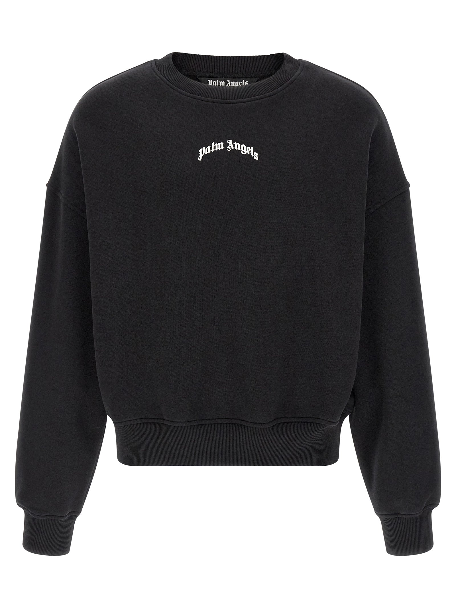 Palm Angels Men 'Back Curved Logo' Sweatshirt PALM ANGELS