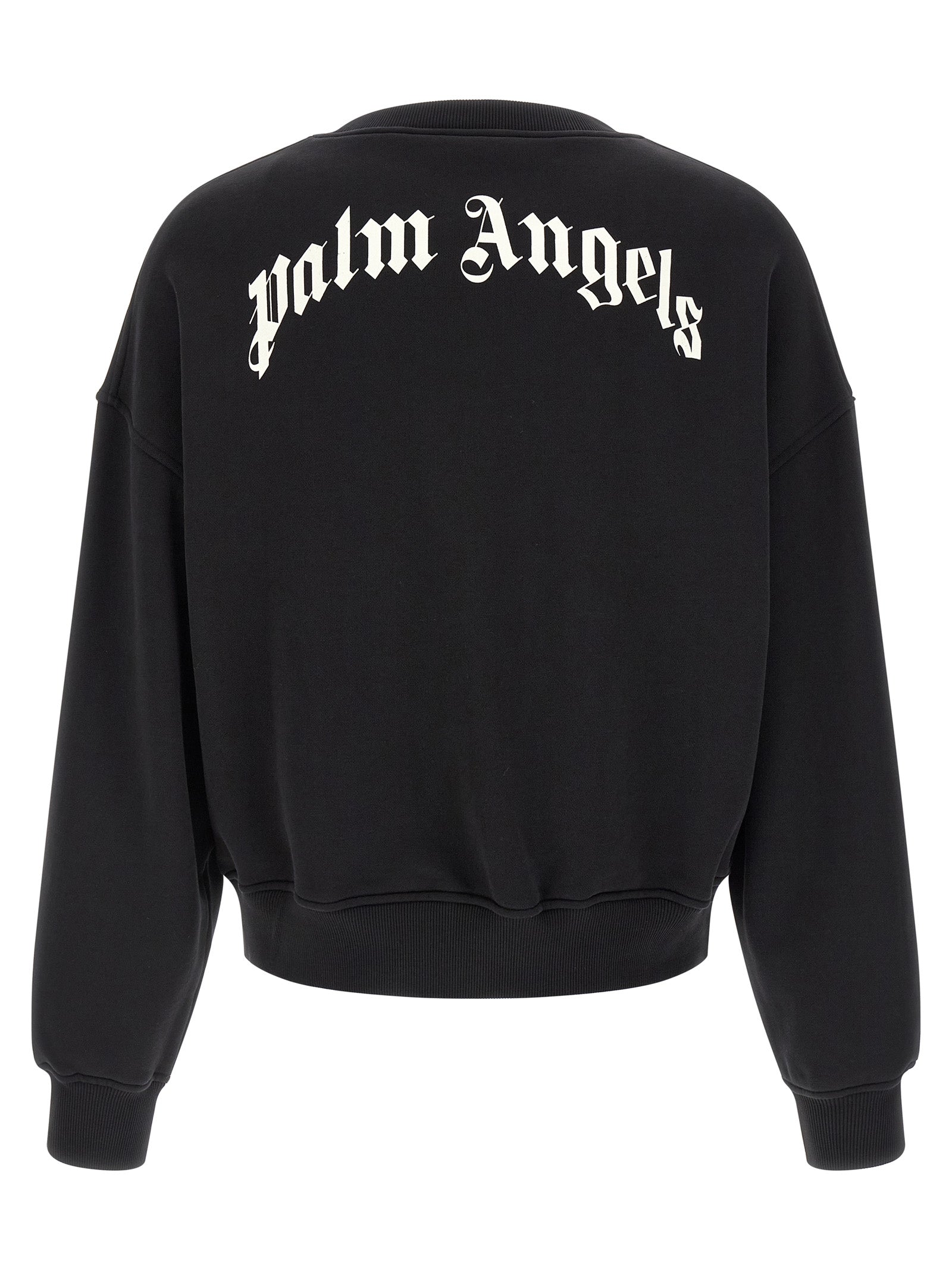 Palm Angels Men 'Back Curved Logo' Sweatshirt PALM ANGELS