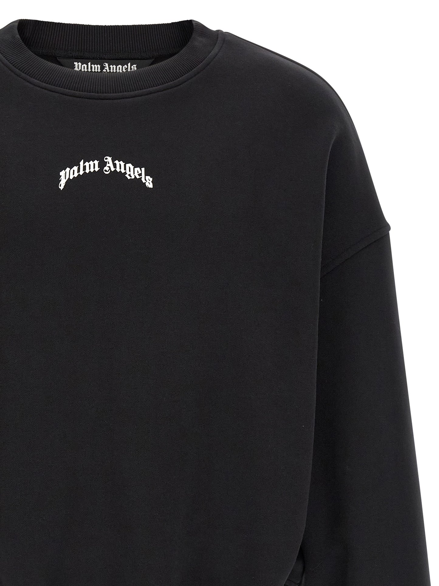 Palm Angels Men 'Back Curved Logo' Sweatshirt PALM ANGELS