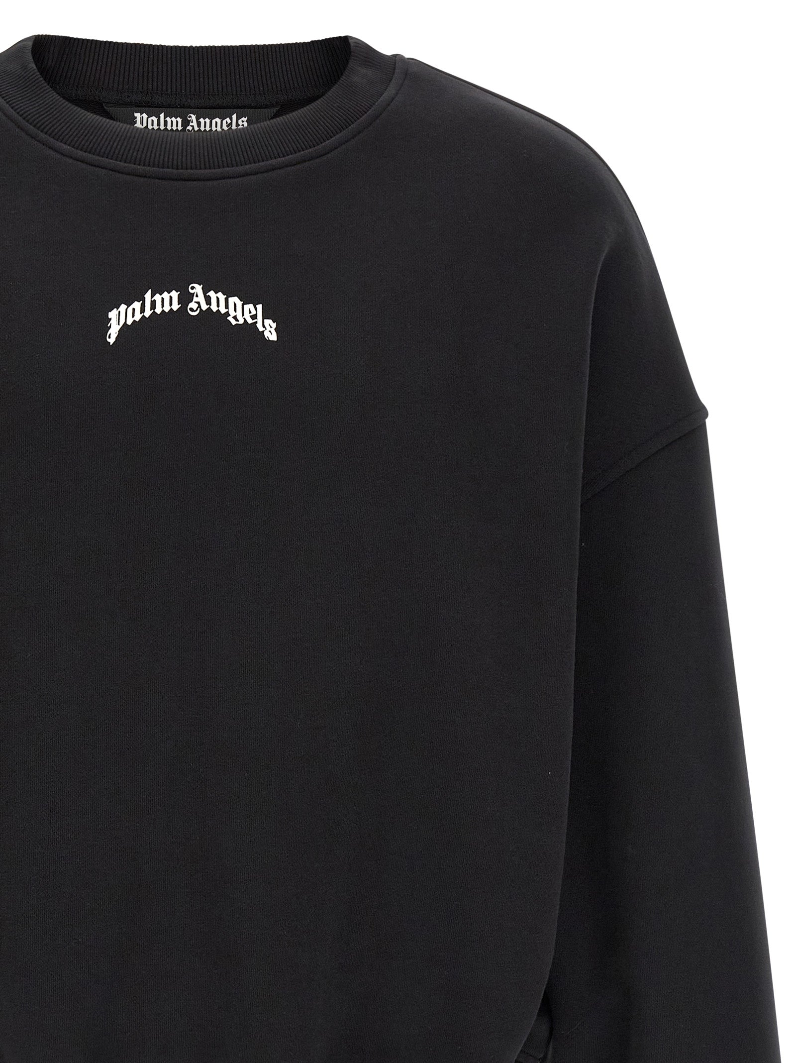 Palm Angels Men 'Back Curved Logo' Sweatshirt PALM ANGELS