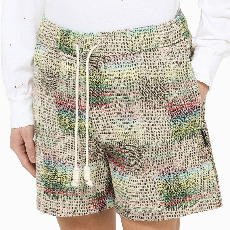 Palm Angels Multicoloured Cotton Bermuda Shorts Men
