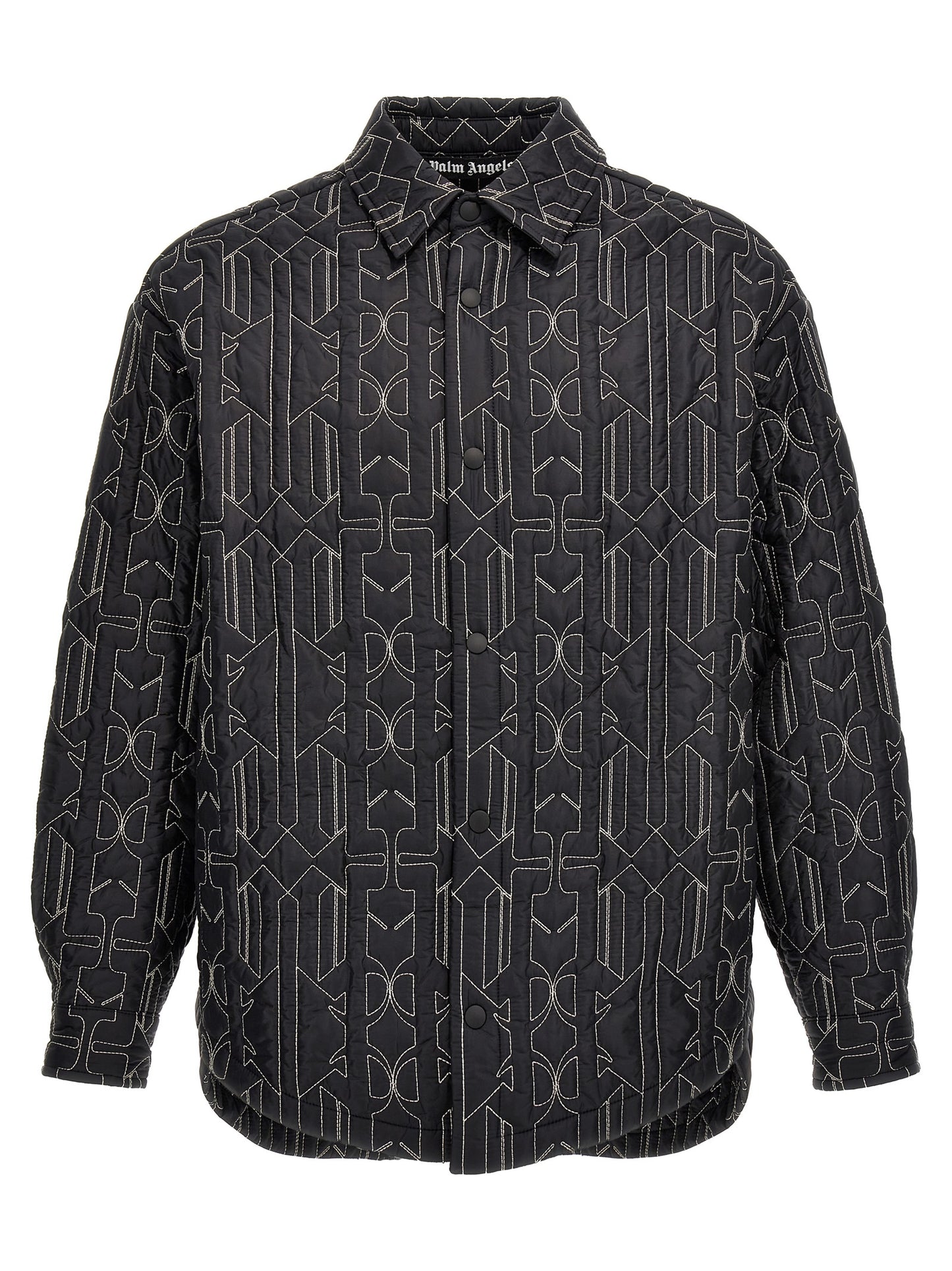 Palm Angels Men All Monogram Quilted Dover Jacket PALM ANGELS