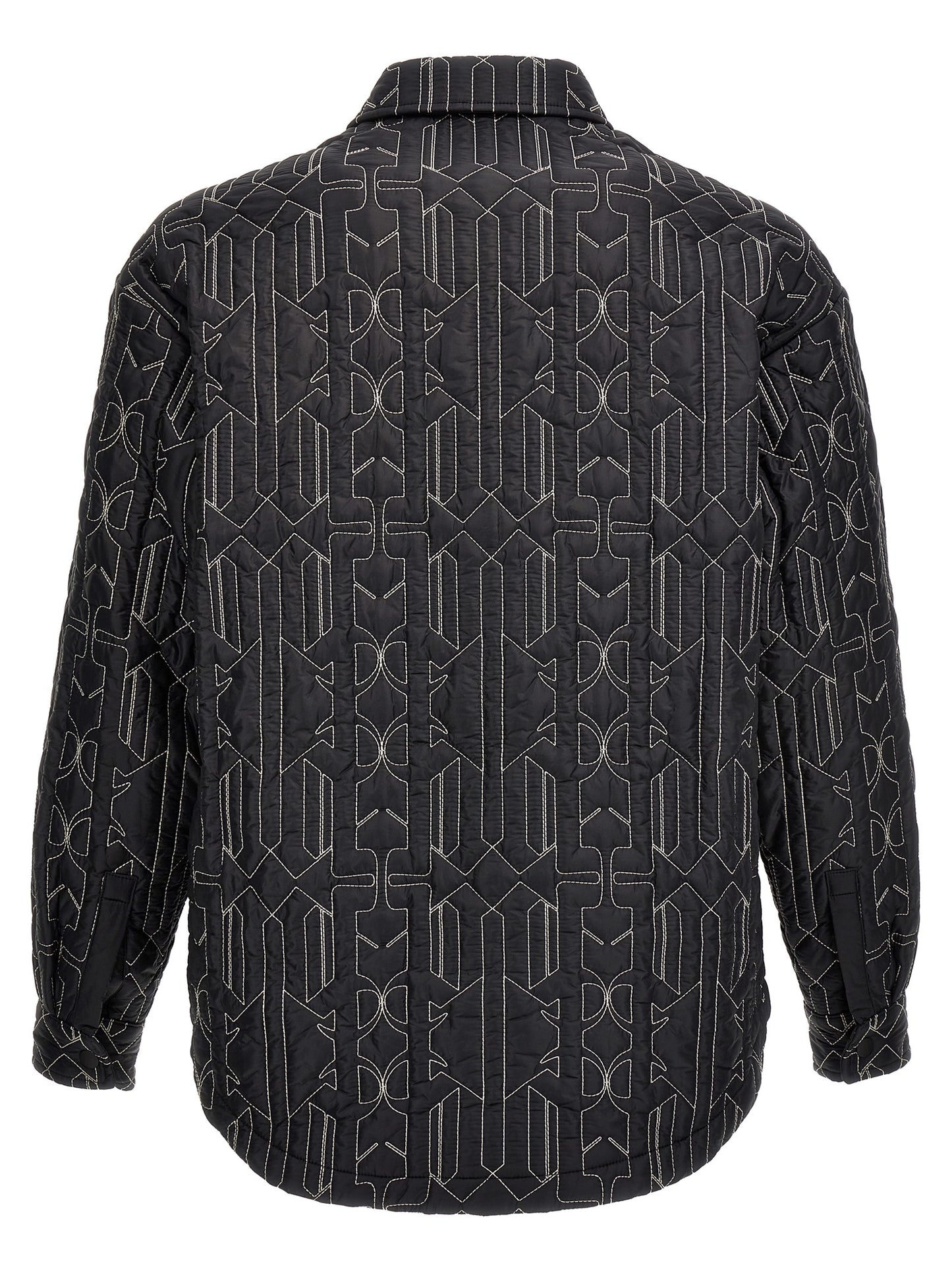 Palm Angels Men All Monogram Quilted Dover Jacket PALM ANGELS