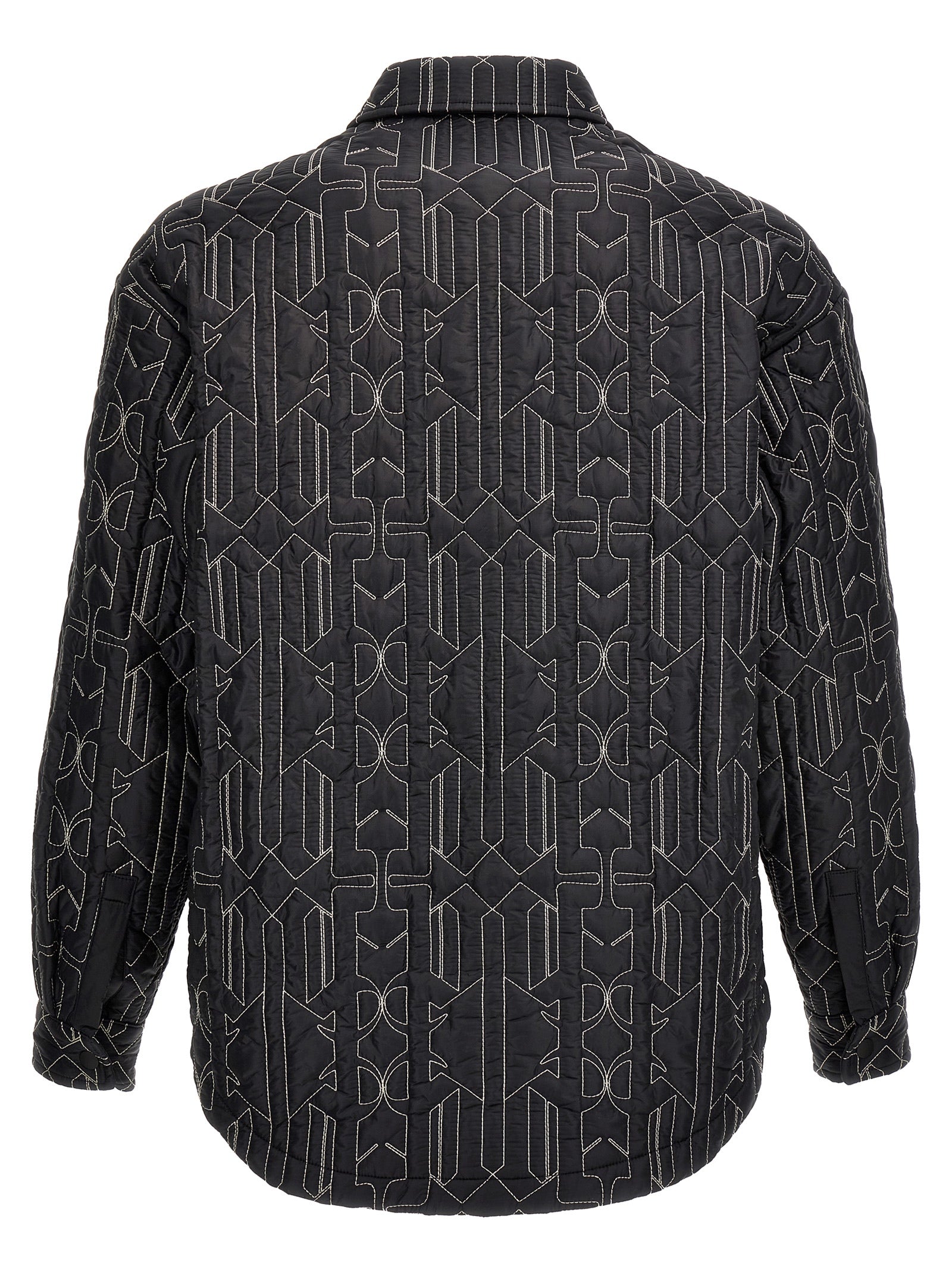 Palm Angels Men All Monogram Quilted Dover Jacket PALM ANGELS
