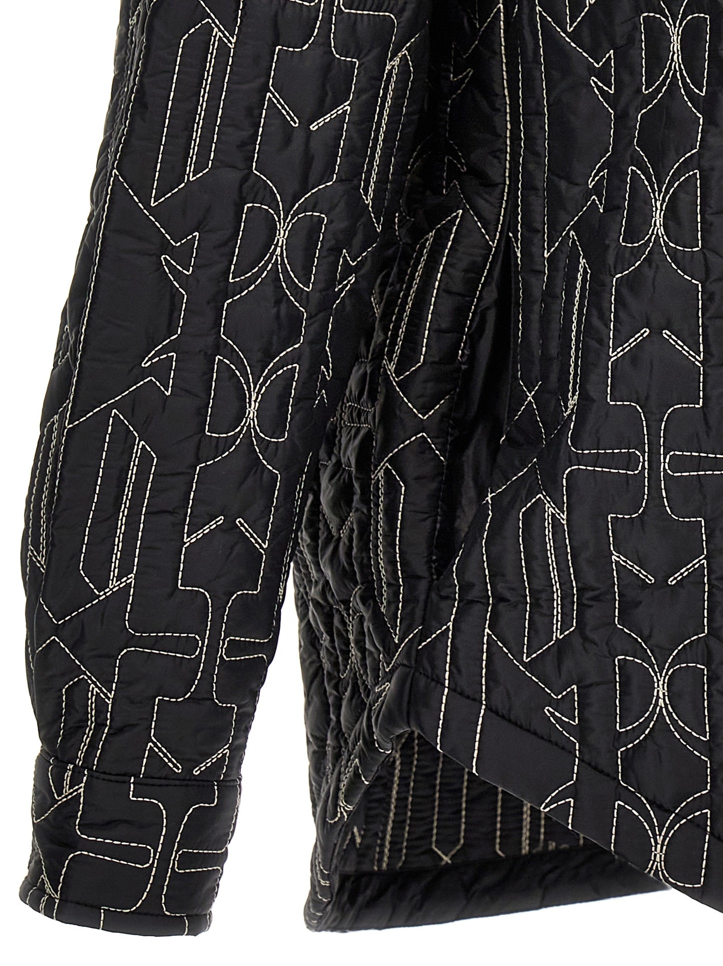 Palm Angels Men All Monogram Quilted Dover Jacket PALM ANGELS