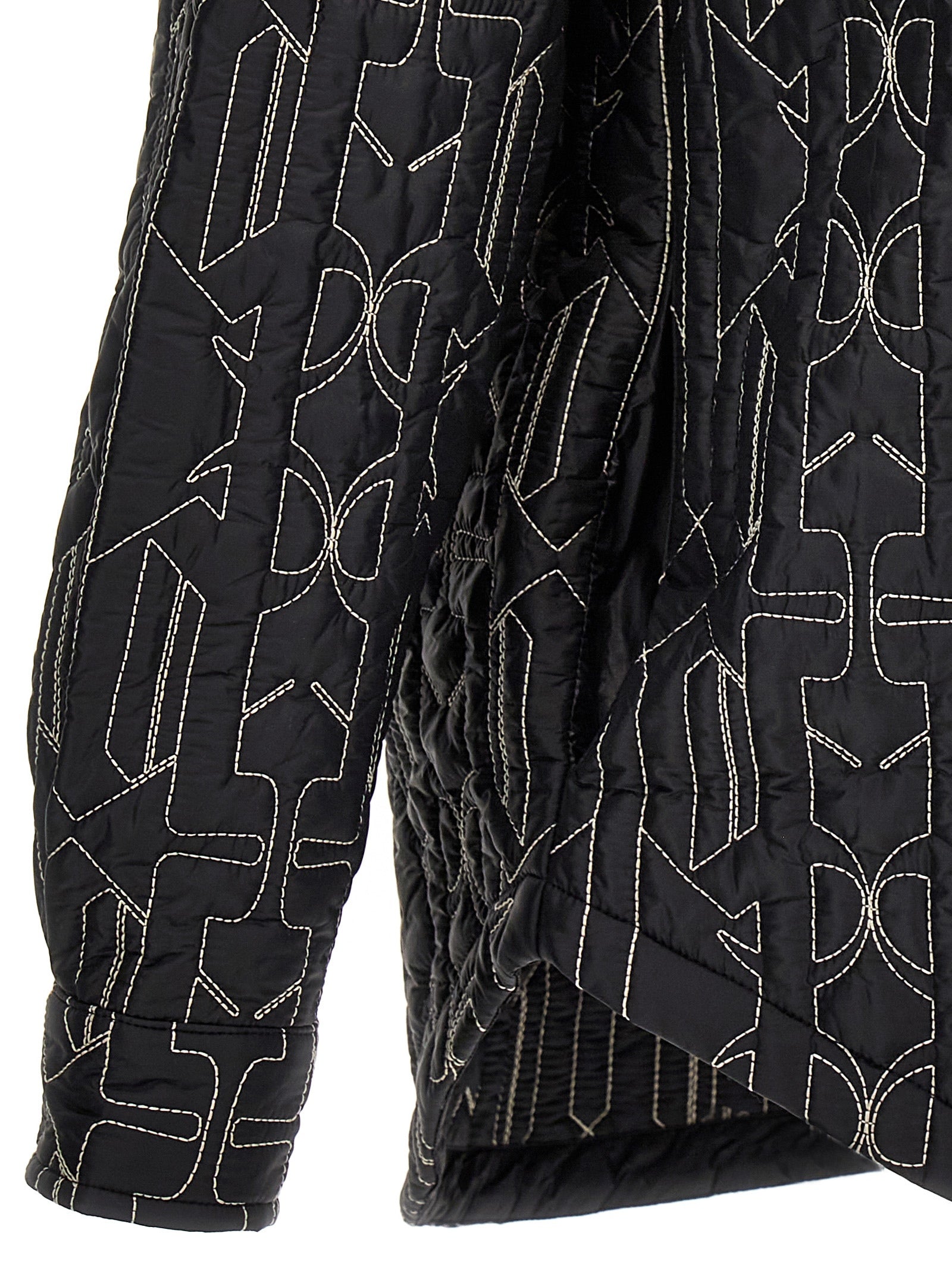 Palm Angels Men All Monogram Quilted Dover Jacket PALM ANGELS