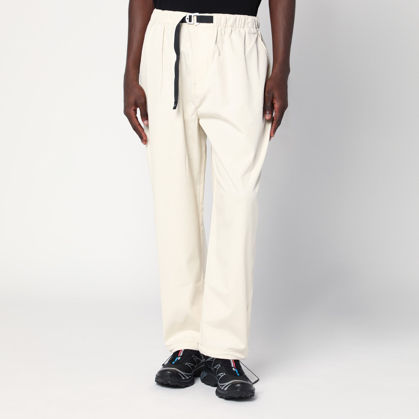 Purple Mountain Observatory Terrain Cream-Colored Trousers In Cotton-Nylon Blend Men Purple Mountain Observatory
