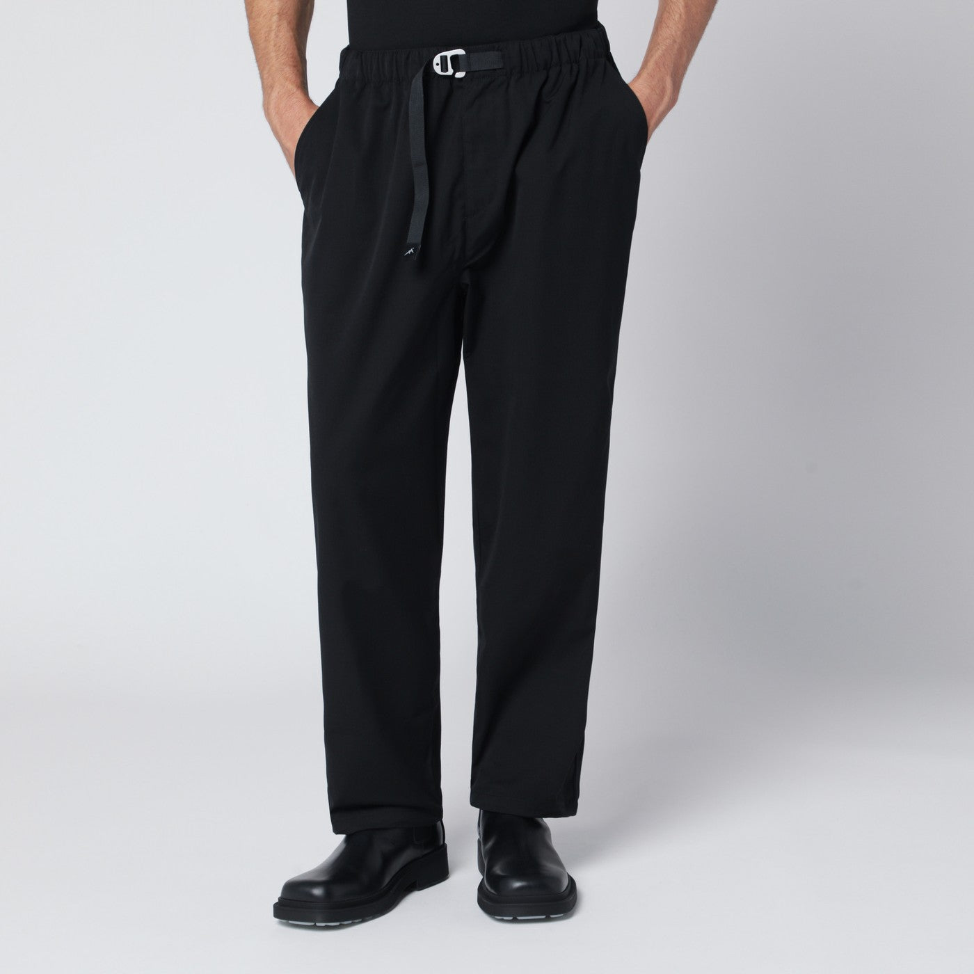 Purple Mountain Observatory Terrain Black Trousers In Cotton-Nylon Blend Men Purple Mountain Observatory
