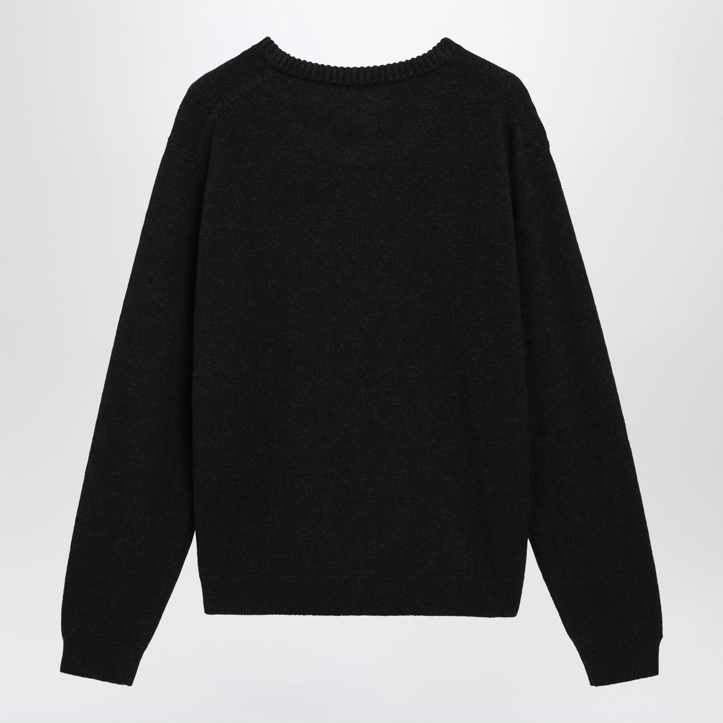 Lemaire Coal Alpaca Wool Blend Crew Neck Sweater Men LEMAIRE