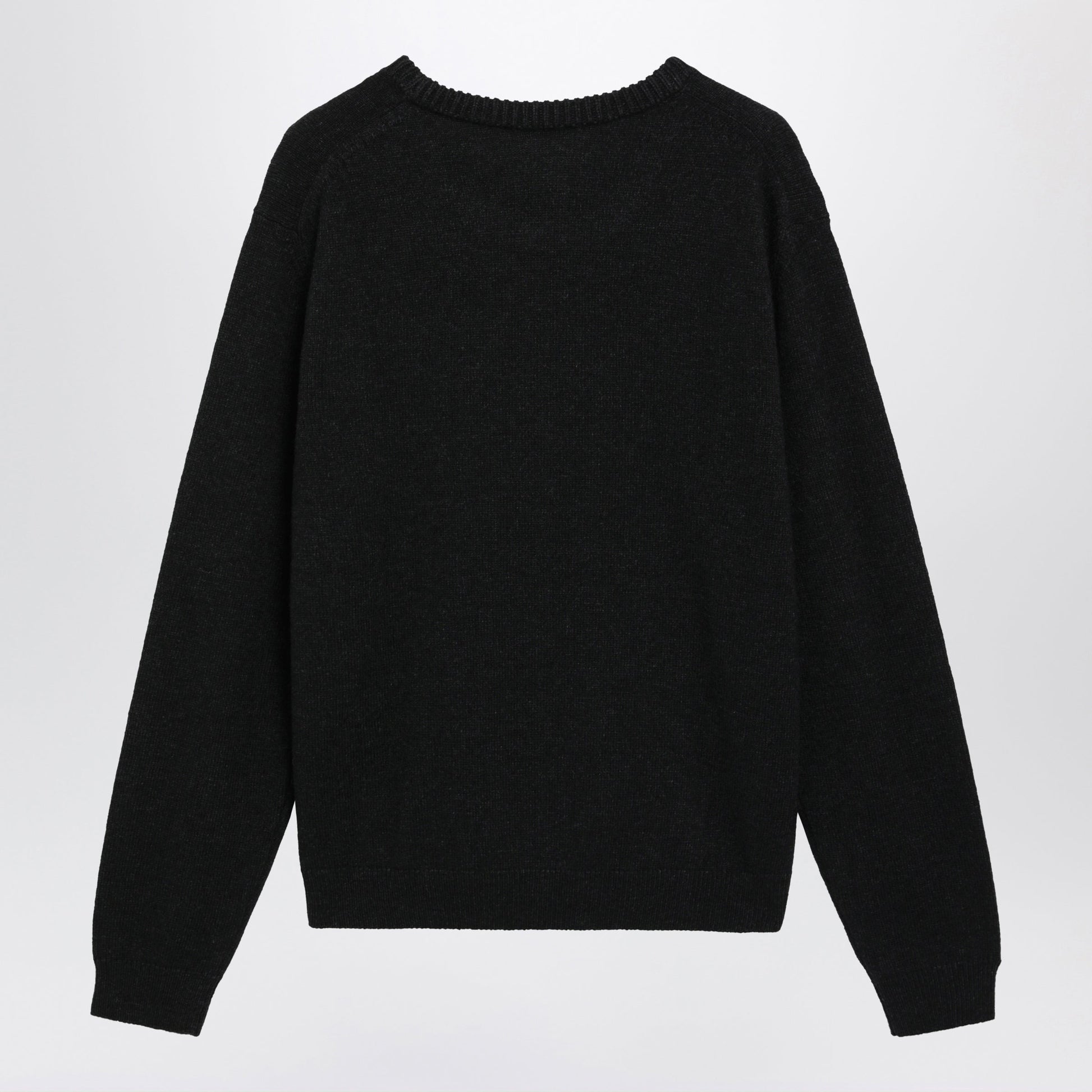 Lemaire Coal Alpaca Wool Blend Crew Neck Sweater Men LEMAIRE