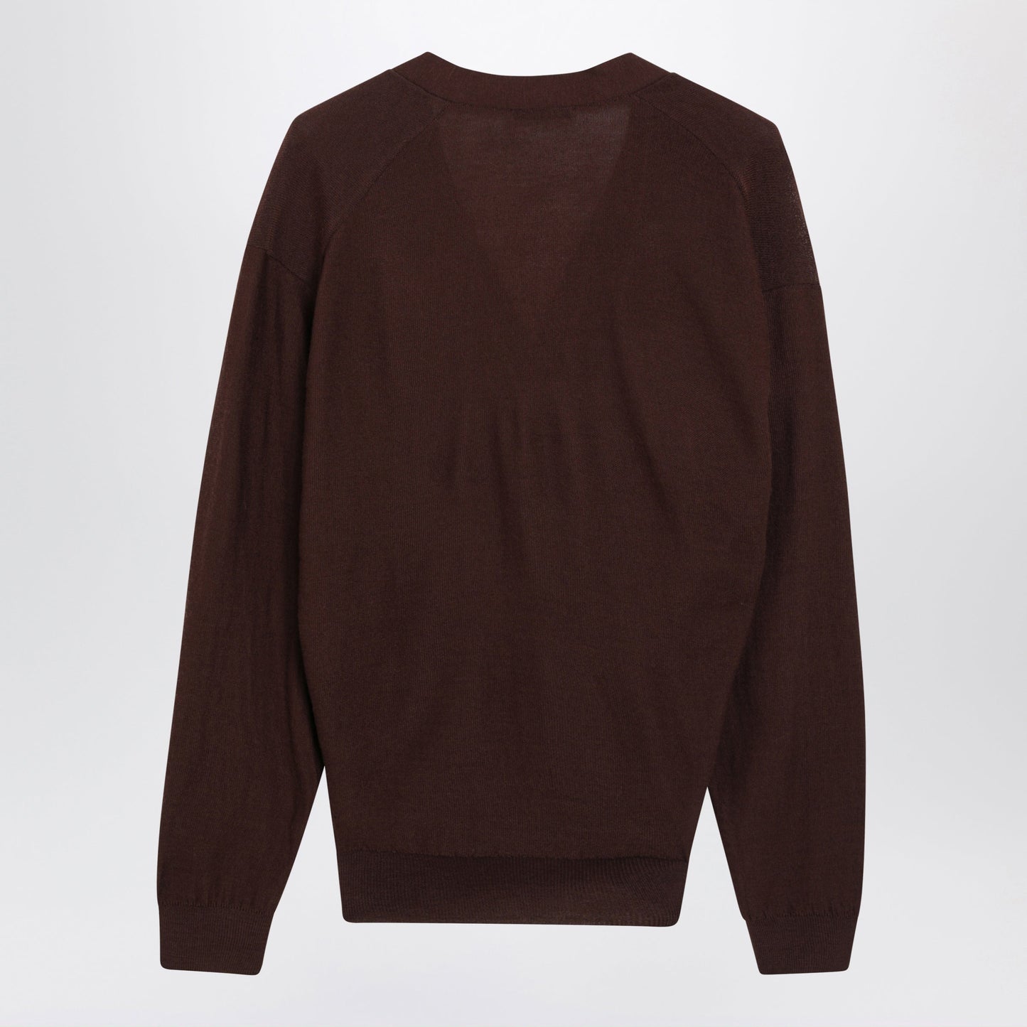 Lemaire Twisted Mahogany Merino Wool Cardigan Women LEMAIRE