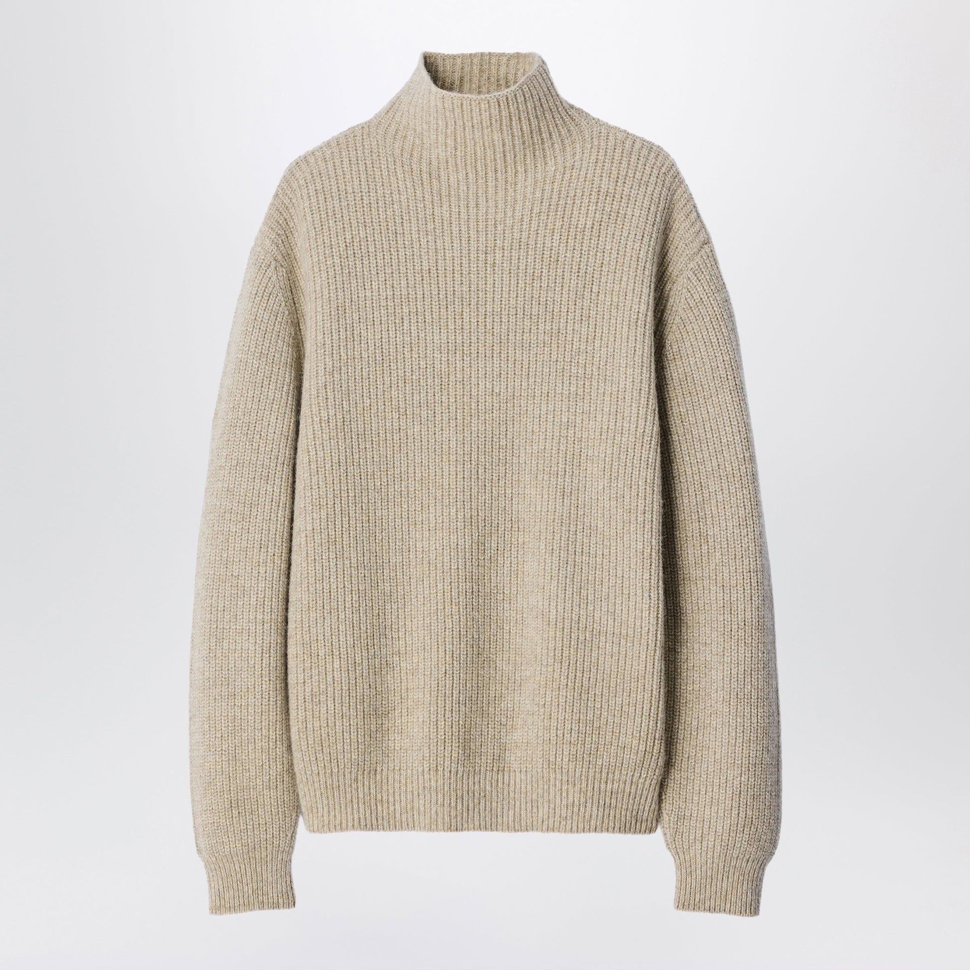 Lemaire Beige Yak And Alpaca Turtleneck Sweater Men LEMAIRE