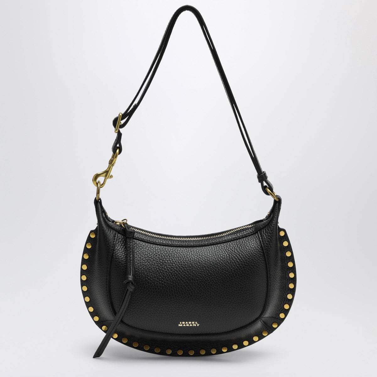 Isabel Marant Oskan Moon Black Leather Shoulder Bag Women ISABEL MARANT