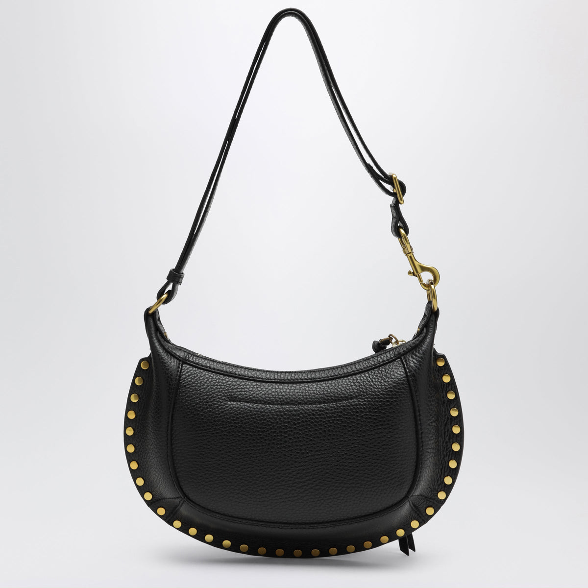 Isabel Marant Oskan Moon Black Leather Shoulder Bag Women ISABEL MARANT