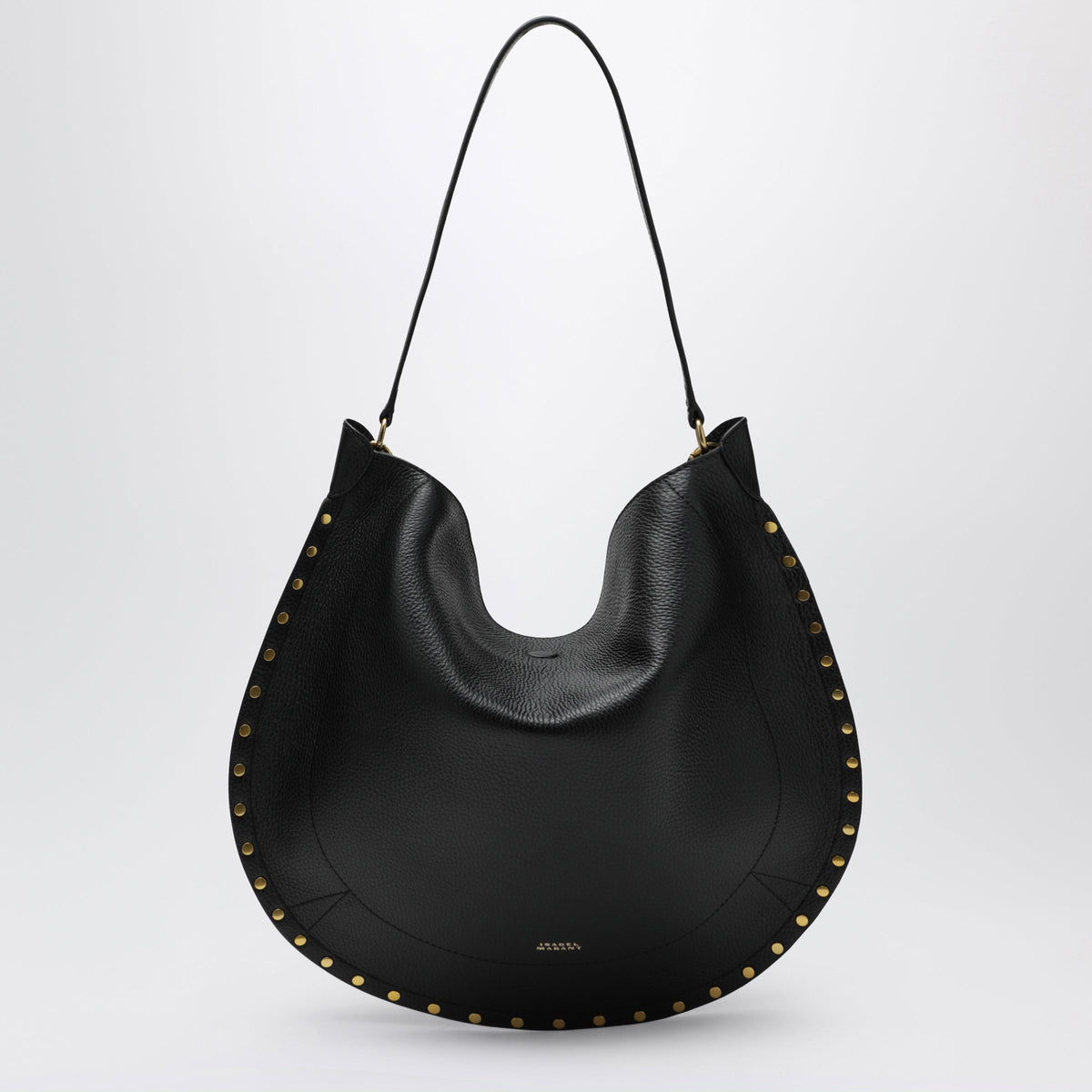 Isabel Marant Oskan Hobo Soft Bag In Black Hammered Leather Women ISABEL MARANT