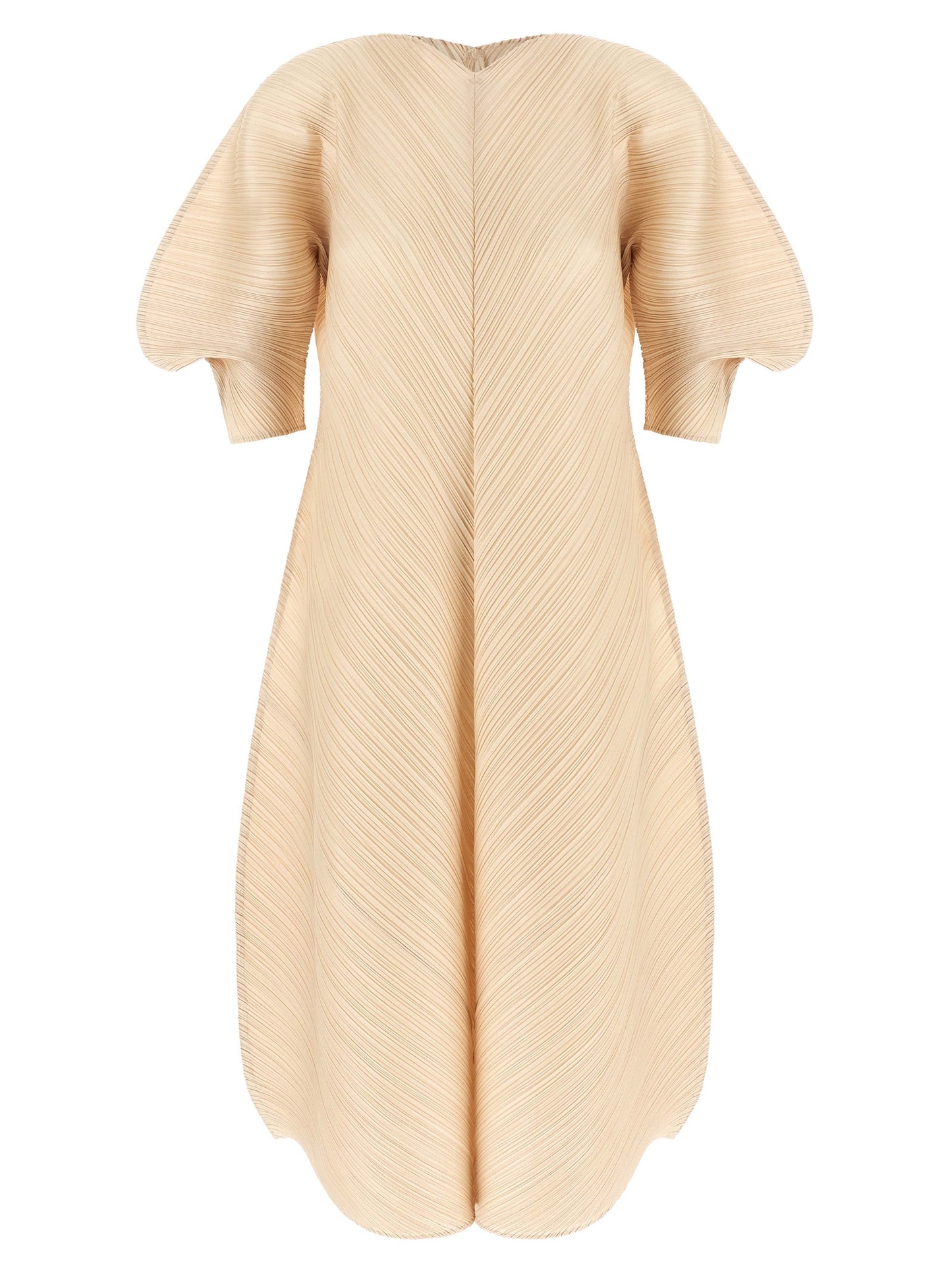 Pleats Please Issey Miyake Women Sculptural Sleeve Dress PLEATS PLEASE ISSEY MIYAKE