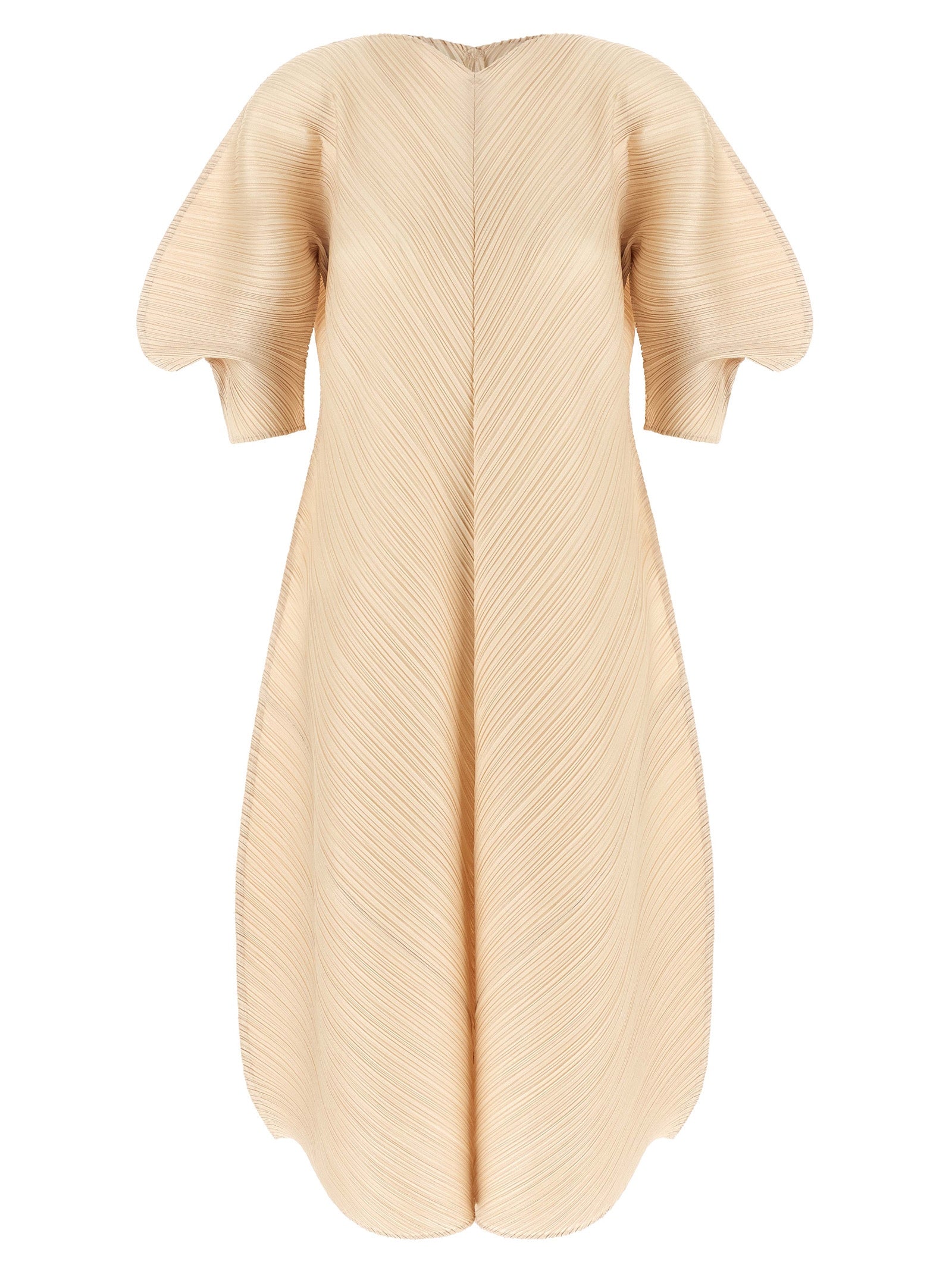 Pleats Please Issey Miyake Women Sculptural Sleeve Dress PLEATS PLEASE ISSEY MIYAKE