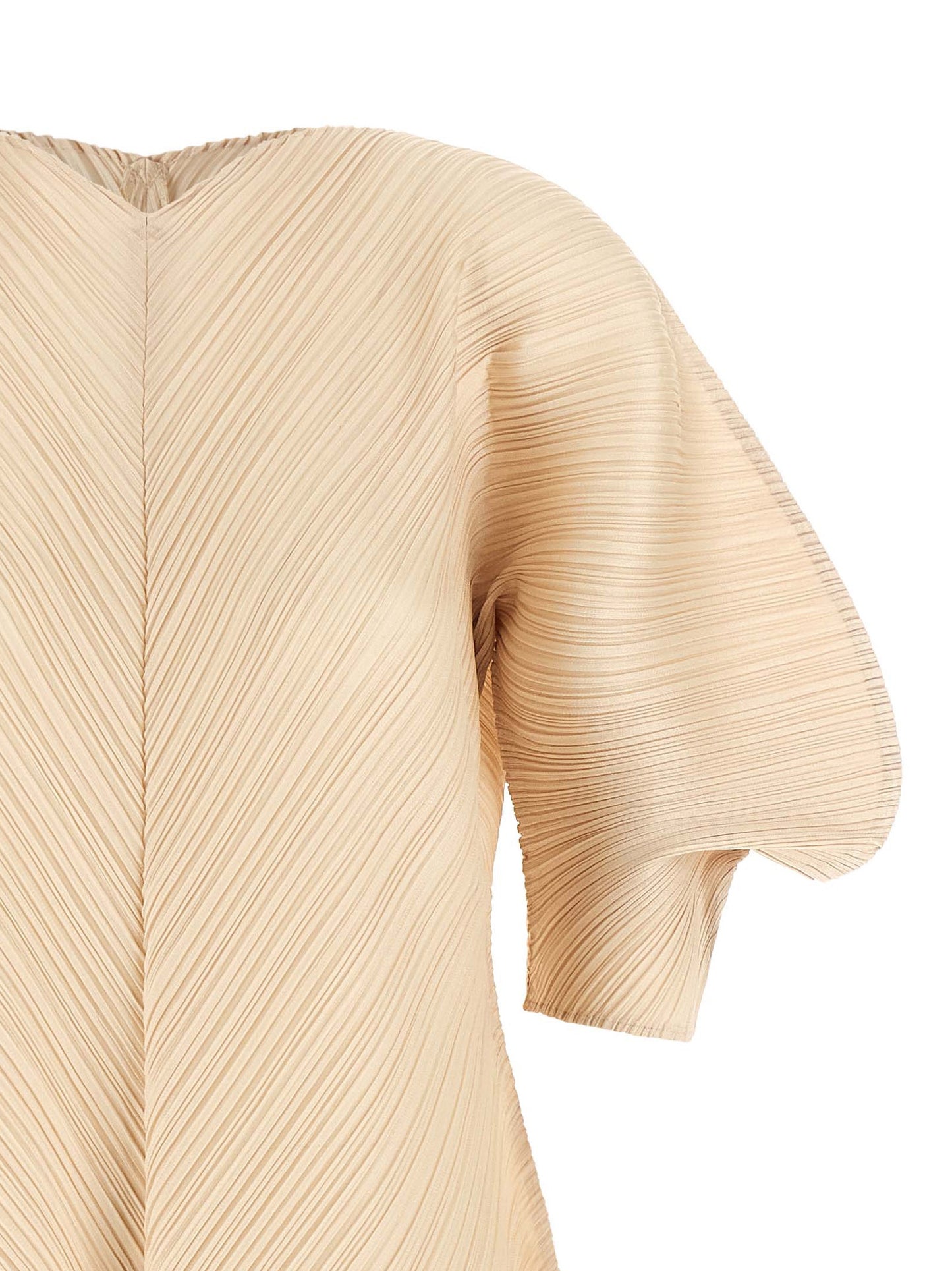Pleats Please Issey Miyake Women Sculptural Sleeve Dress PLEATS PLEASE ISSEY MIYAKE