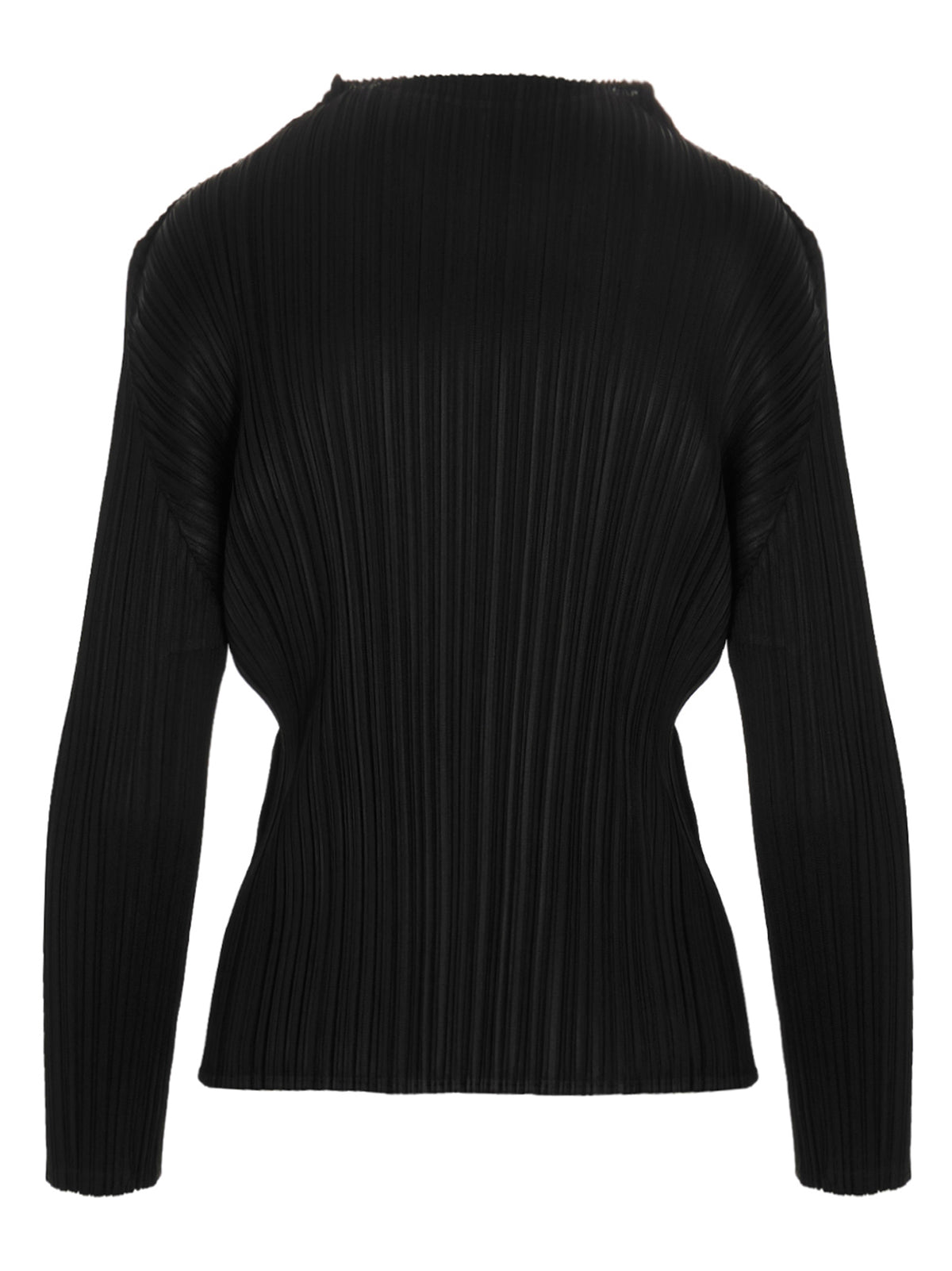 Pleats Please Issey Miyake Women 'Basics' Black Long Sleeve Top PLEATS PLEASE ISSEY MIYAKE