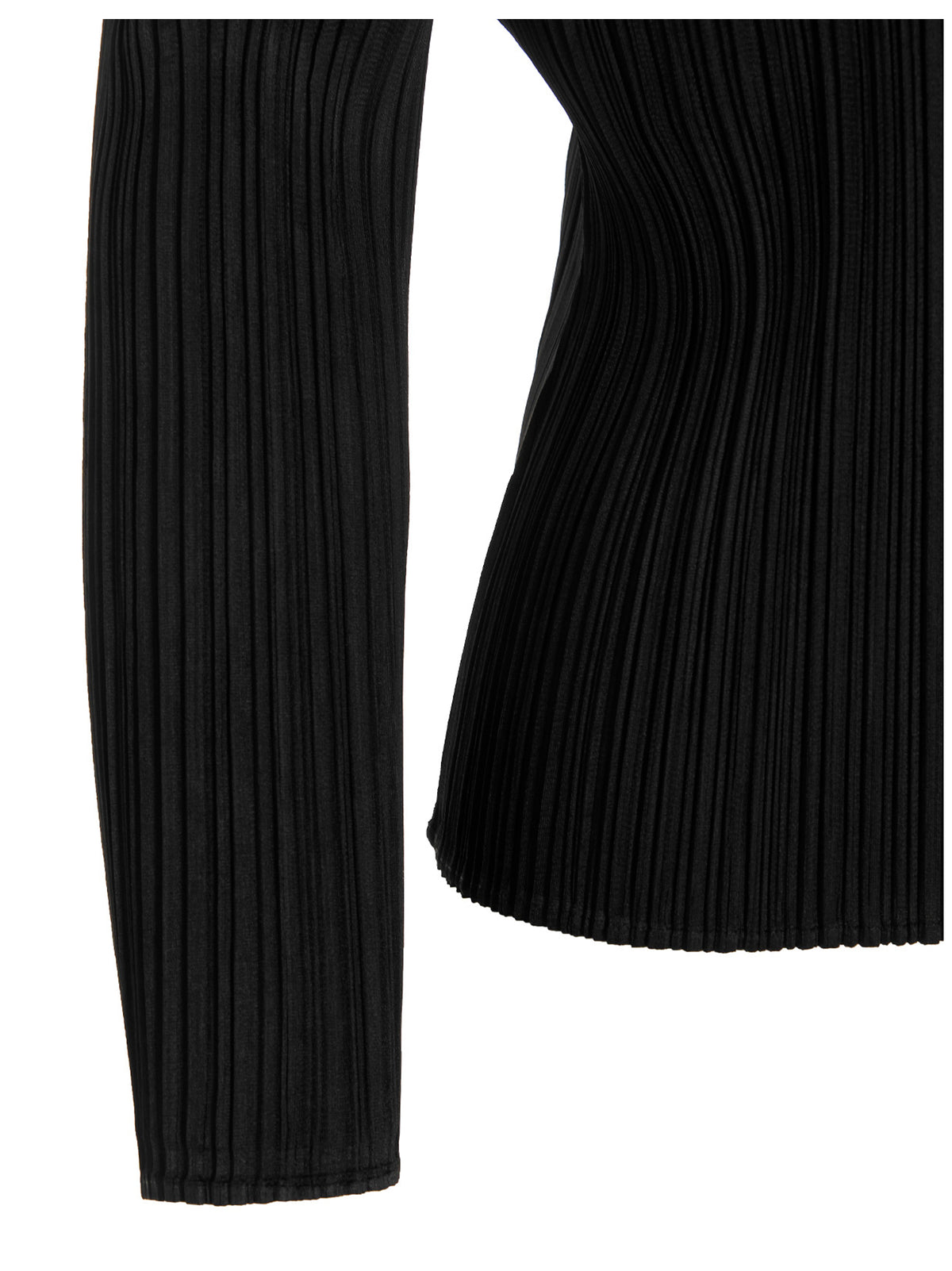 Pleats Please Issey Miyake Women 'Basics' Black Long Sleeve Top PLEATS PLEASE ISSEY MIYAKE