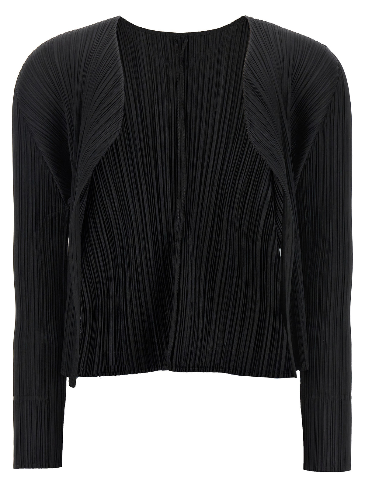 Pleats Please Issey Miyake Women Black 'Basics' Cardigan PLEATS PLEASE ISSEY MIYAKE